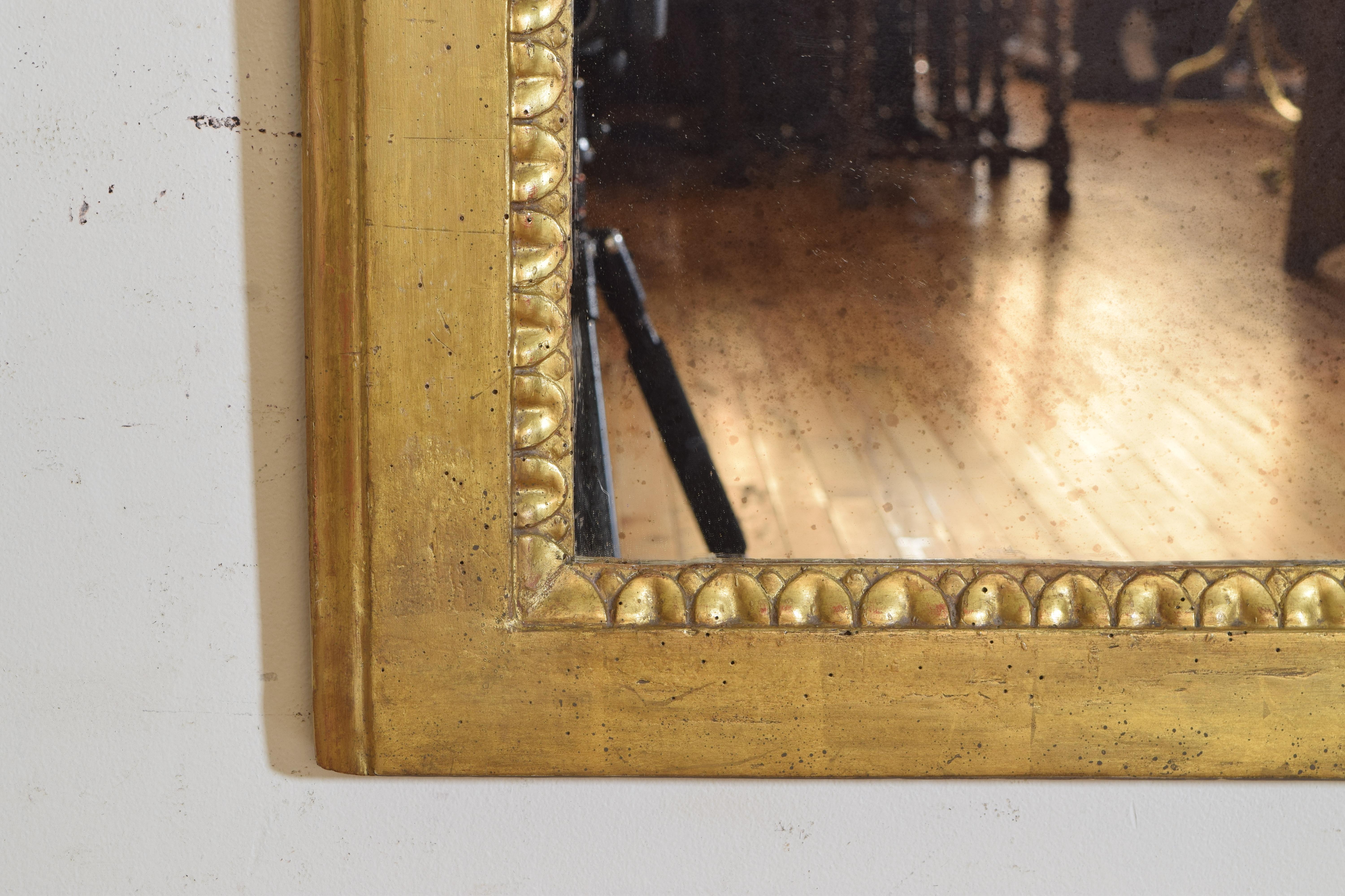 Italian Neoclassic Giltwood Arched Top Wall Mirror, circa 1800 6