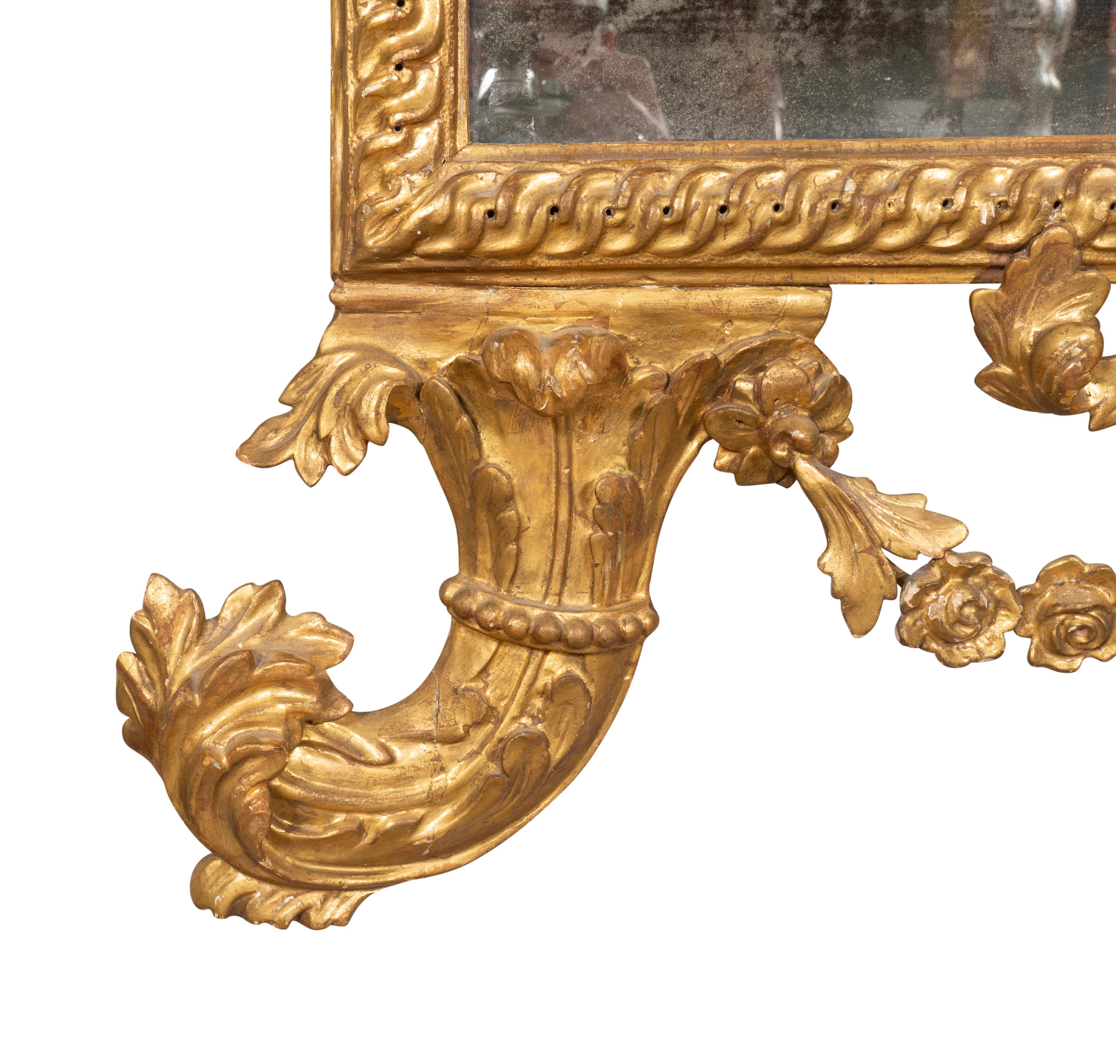 Italian Neoclassic Giltwood Mirror For Sale 8