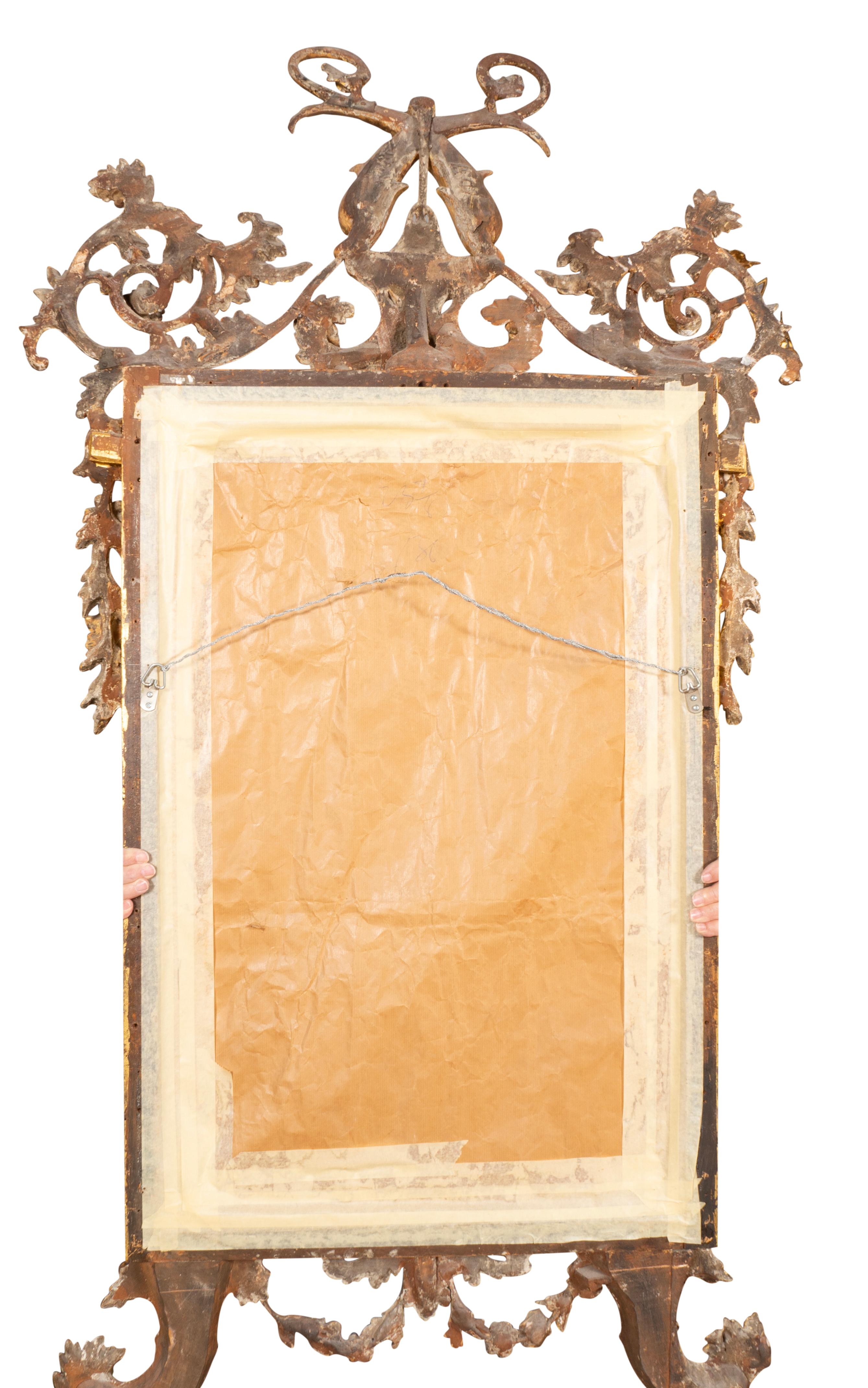 Italian Neoclassic Giltwood Mirror For Sale 10