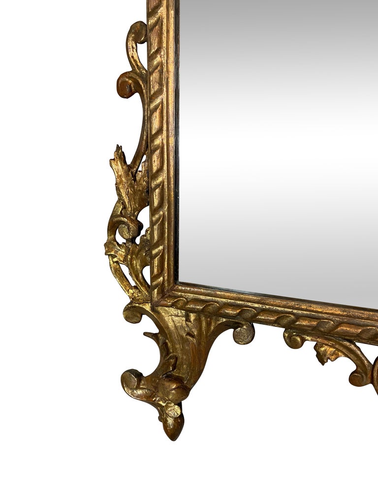 Neoclassical Italian Neoclassic Giltwood Mirror For Sale