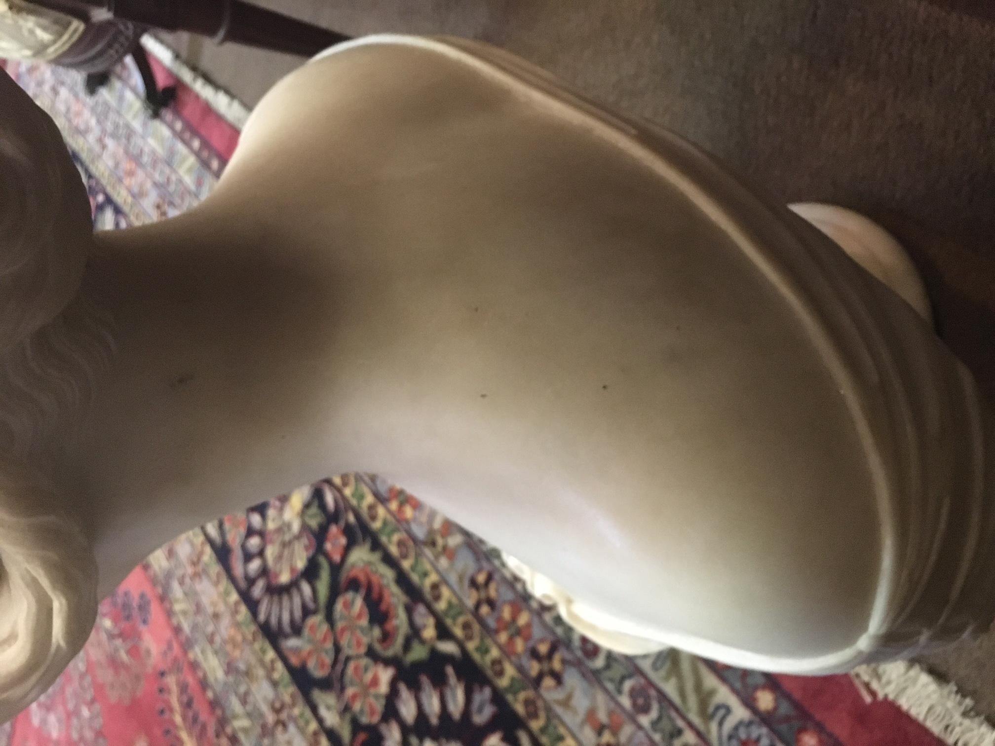 Italian Neoclassic Marble Bust of Woman signed Lawrence Macdonald Rome 1852 8
