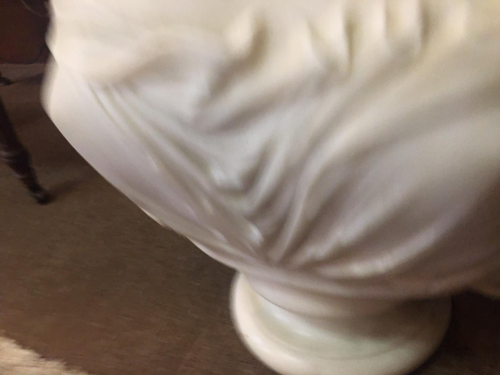 Italian Neoclassic Marble Bust of Woman signed Lawrence Macdonald Rome 1852 9
