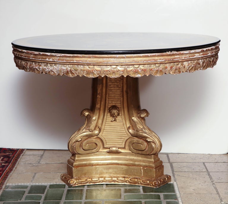Italian Neoclassic Marble-Top Centre Table at 1stdibs