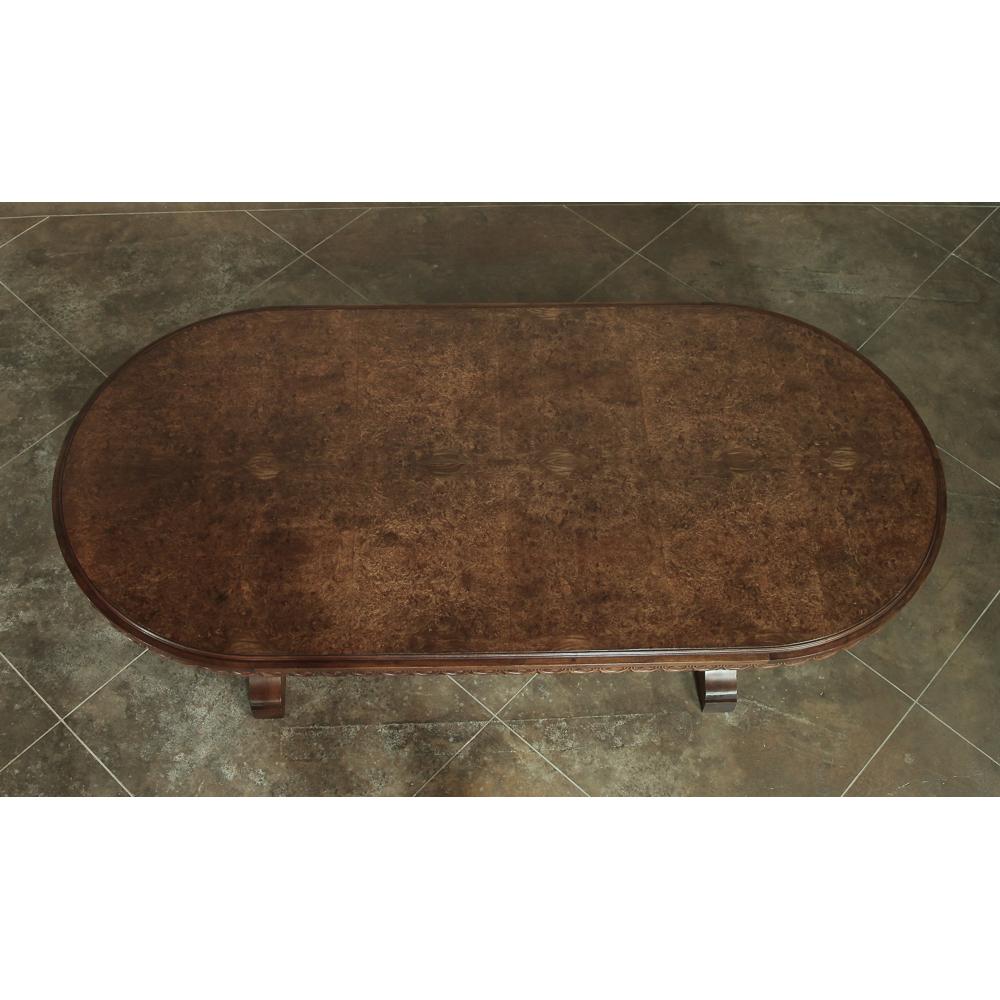 Italian Neoclassic Oval Walnut Dining Table For Sale 3