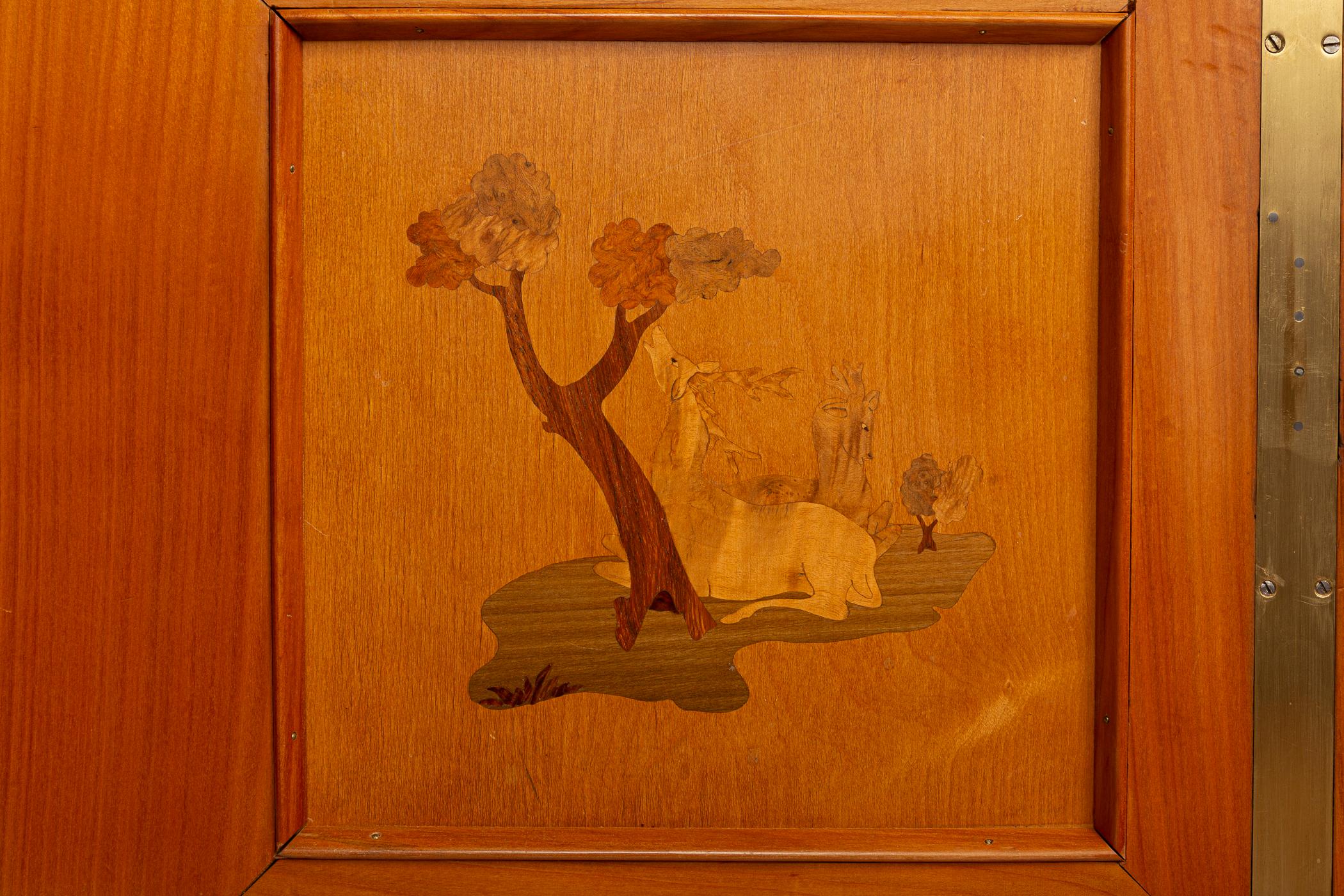 Buffet néoclassique italien en bois fruitier de Paolo Buffa pour Serafino Arrighi, 1950ca en vente 5