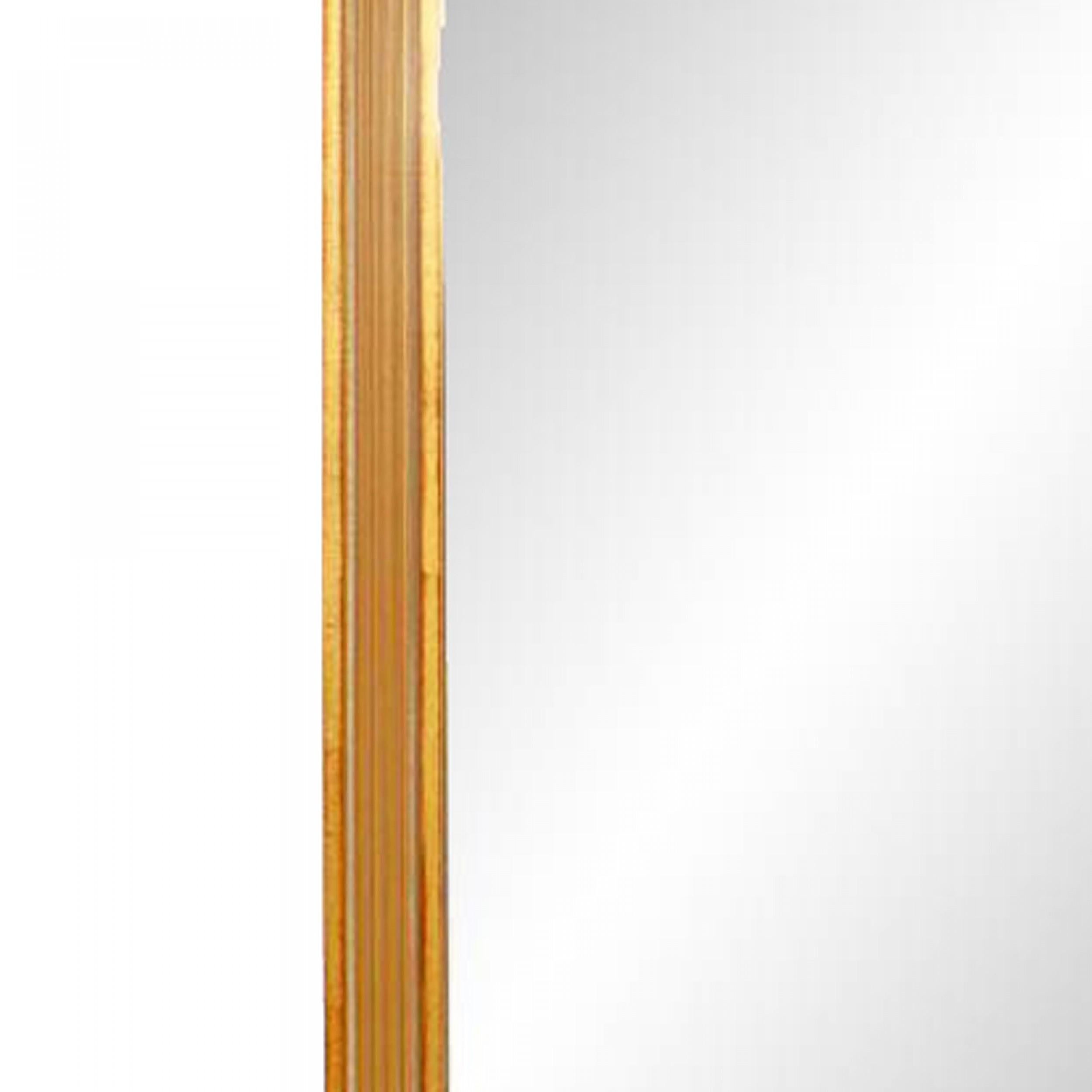 Italiano Specchio da parete in stile neoclassico intagliato con design a drappo in vendita