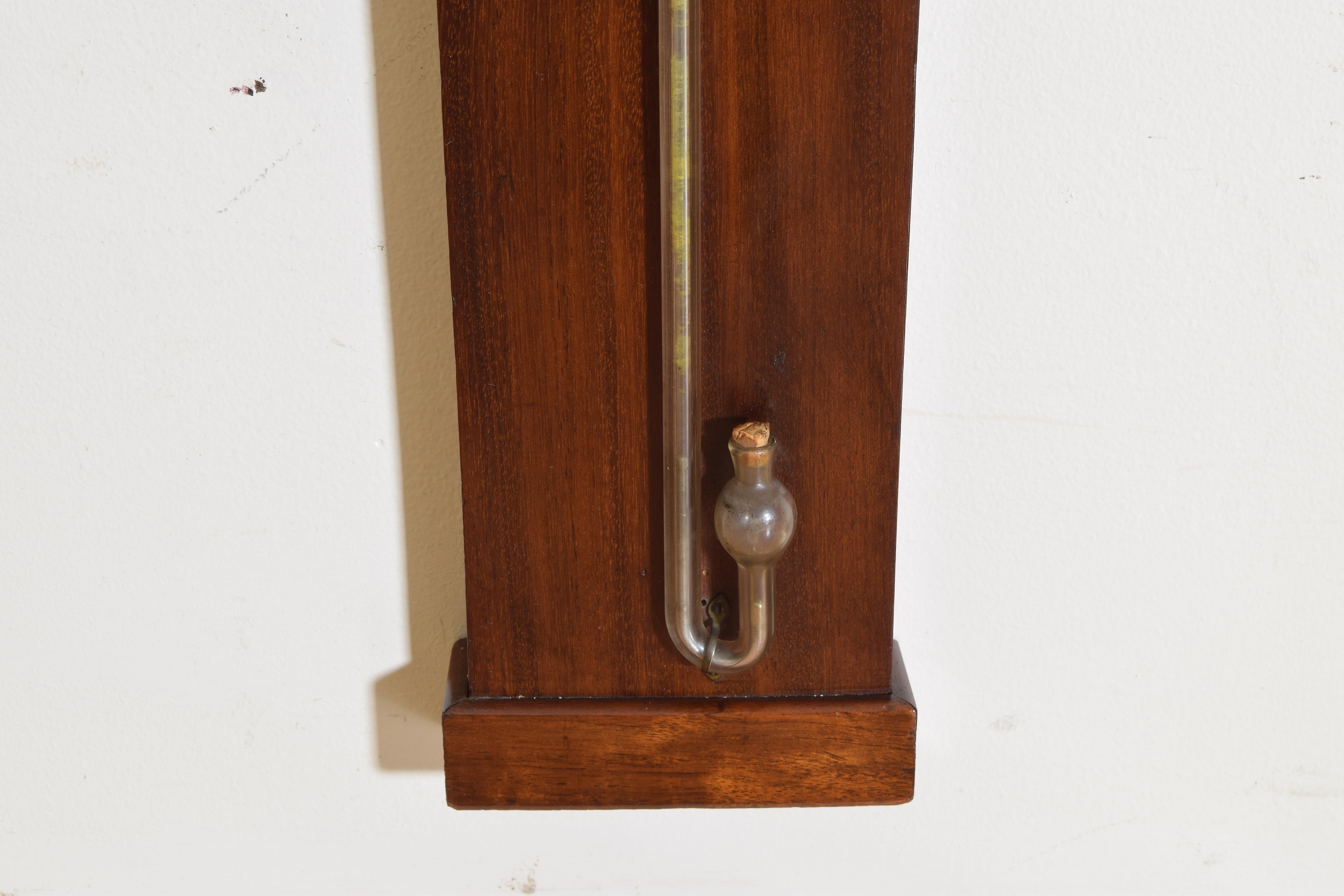 Italian Neoclassic Style Mahogany Barometer, Late 19th Century 3