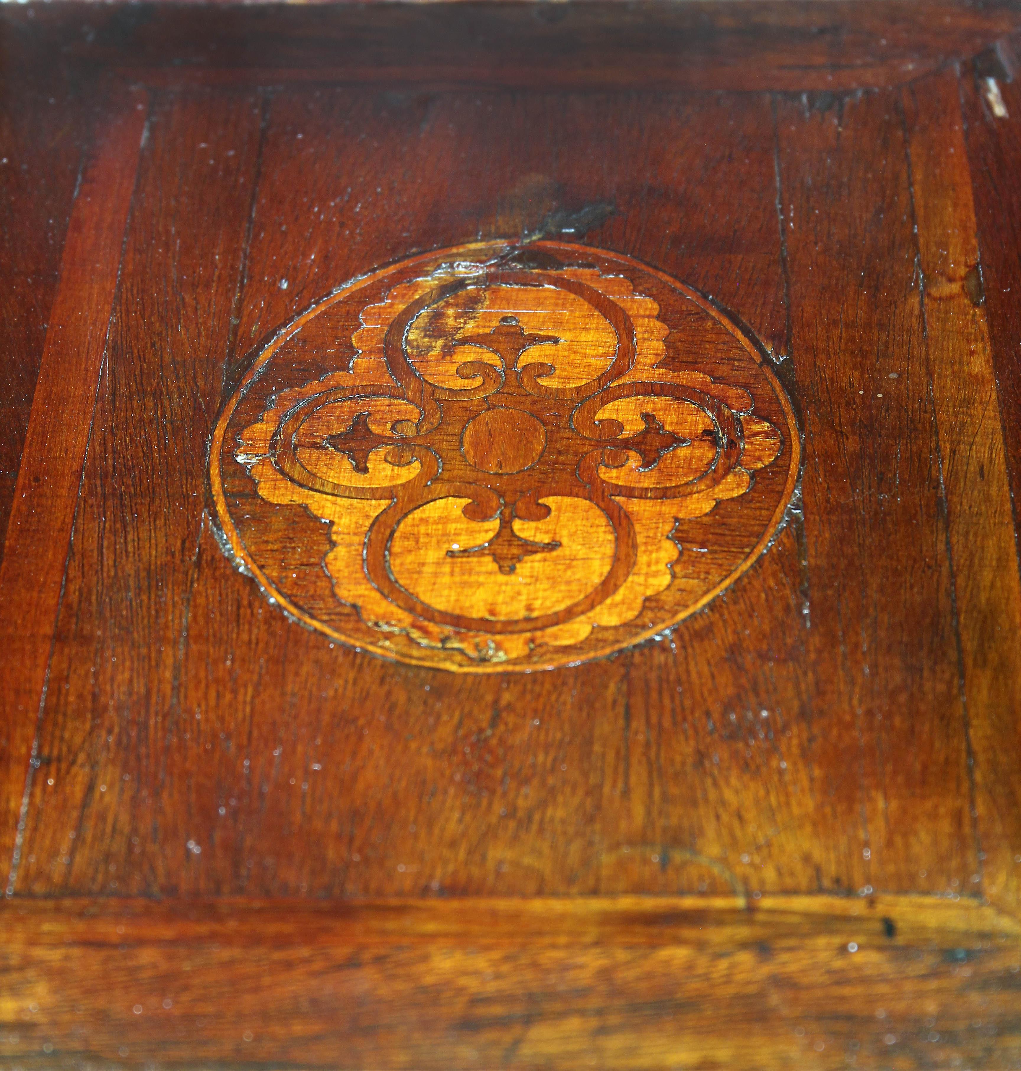 Italian Neoclassic Style Marquetry Cabinet For Sale 2