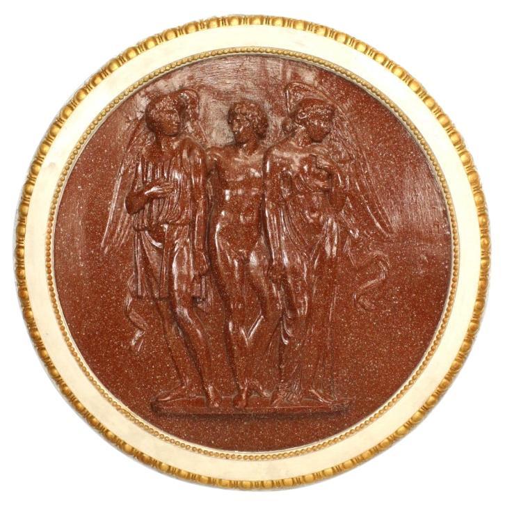 Italian Neoclassic Style Plaster Wall Plaque