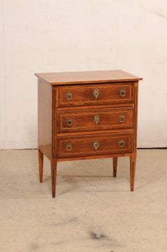 A Neoclassic-Style Raised Side Chest, w/ Delicate Inlay Accents from Italy