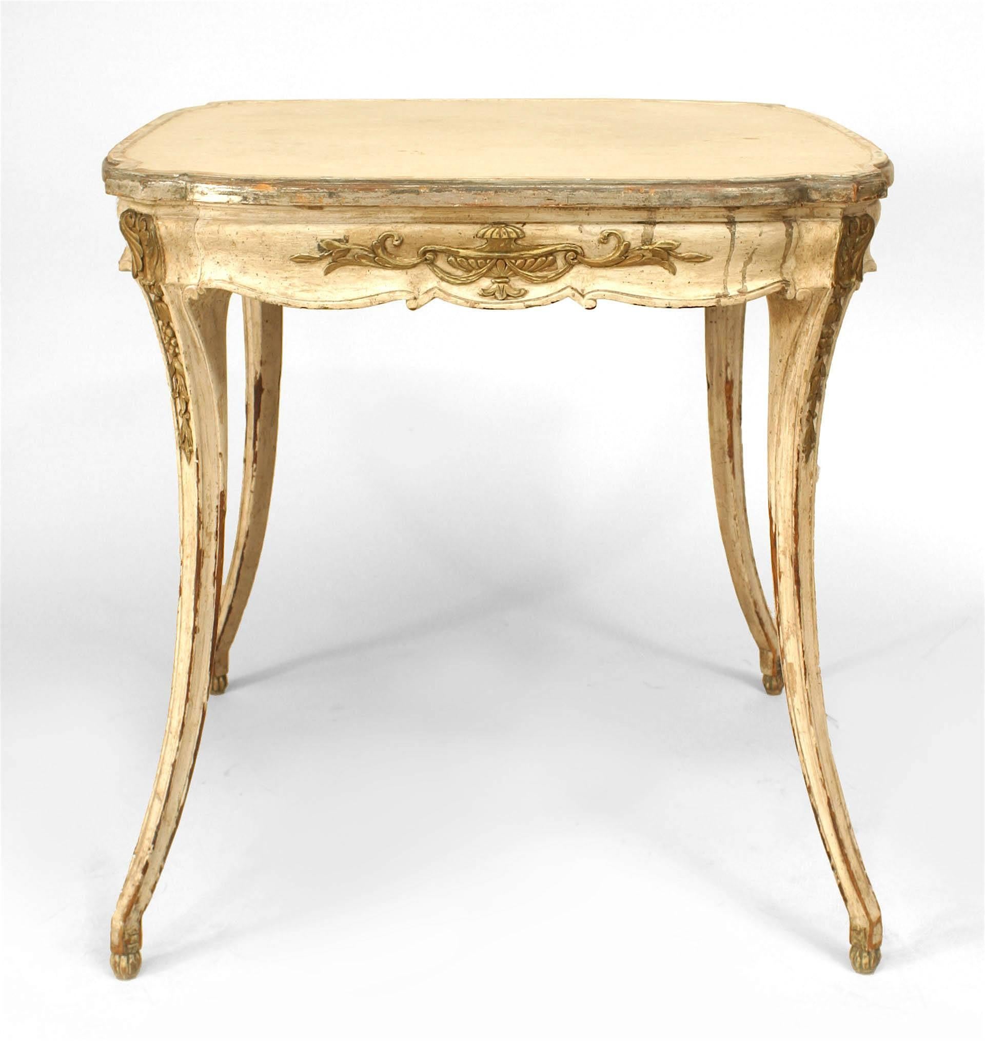 Neoclassical Italian Neoclassic Style Silver Gilt End Table