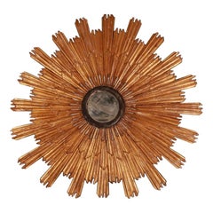 Italian Neoclassic Style Sunburst Wall Mirror