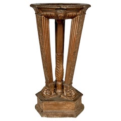 Italian Neoclassic Terracotta Athenienne Stand - Planter