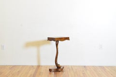Italian Neoclassic Walnut and Gilt Side Table or Small Console, circa 1825