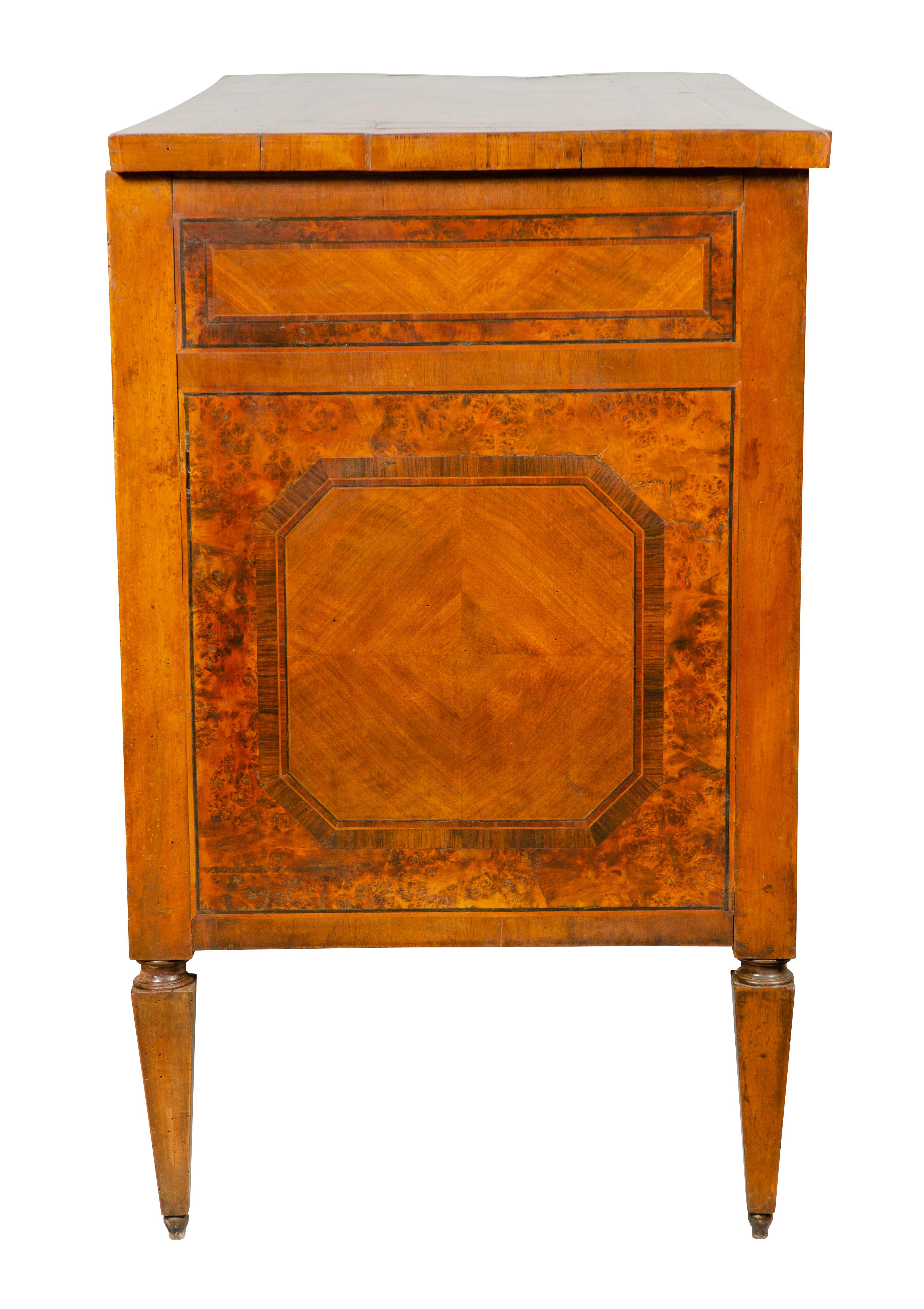 Italian Neoclassic Walnut Commode 2