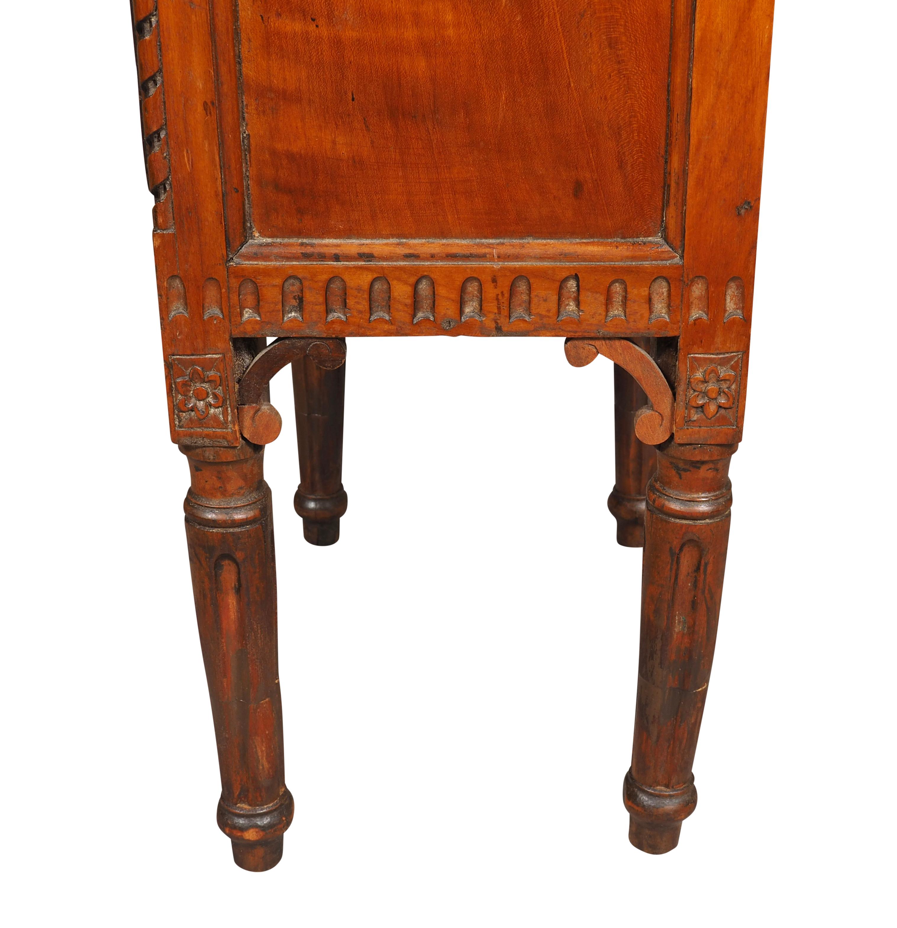 Italian Neoclassic Walnut Table For Sale 6