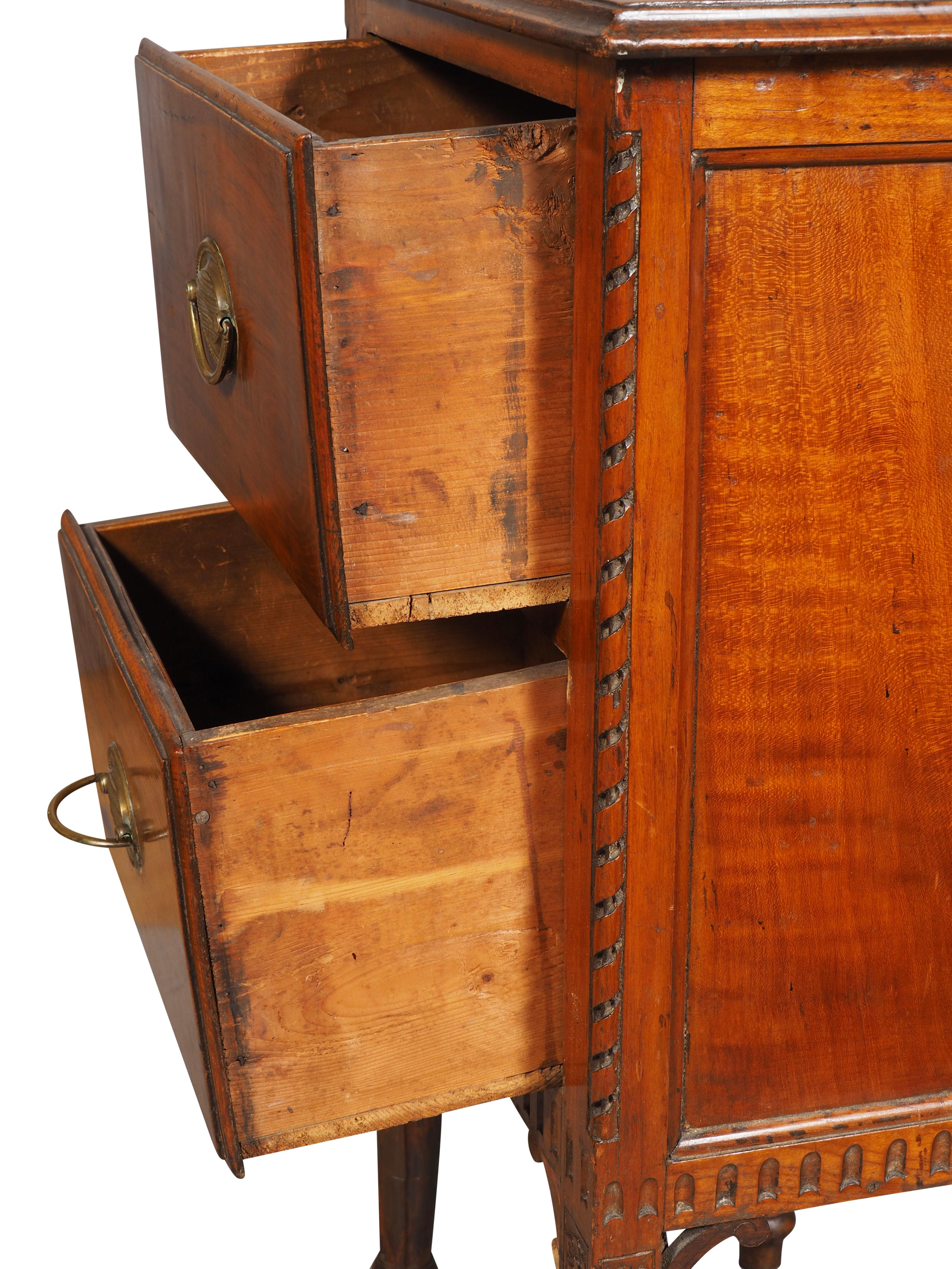 Italian Neoclassic Walnut Table For Sale 7
