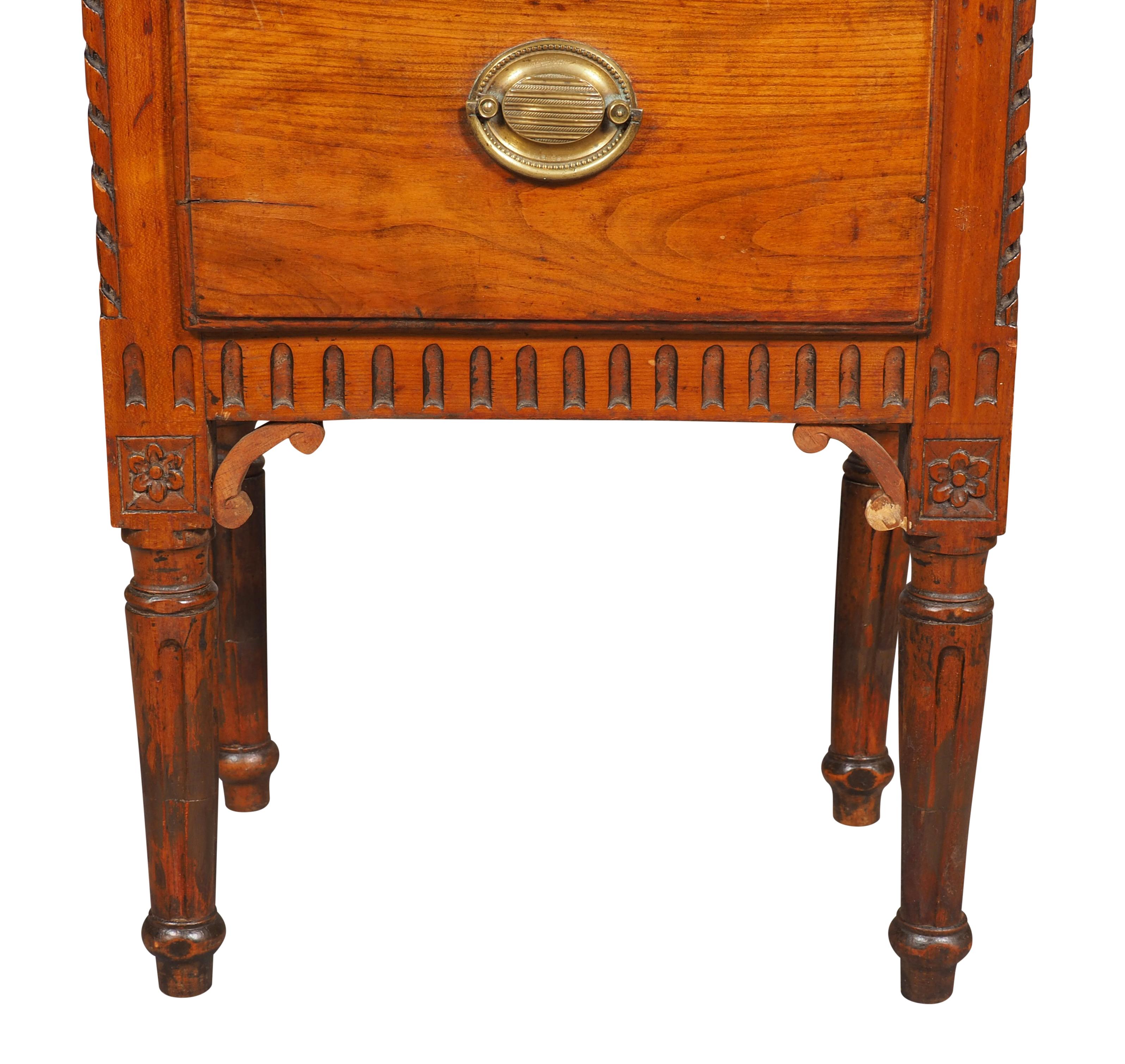 Italian Neoclassic Walnut Table For Sale 2