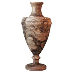 Antique Italian Neoclassical Alabaster Urn Lamp