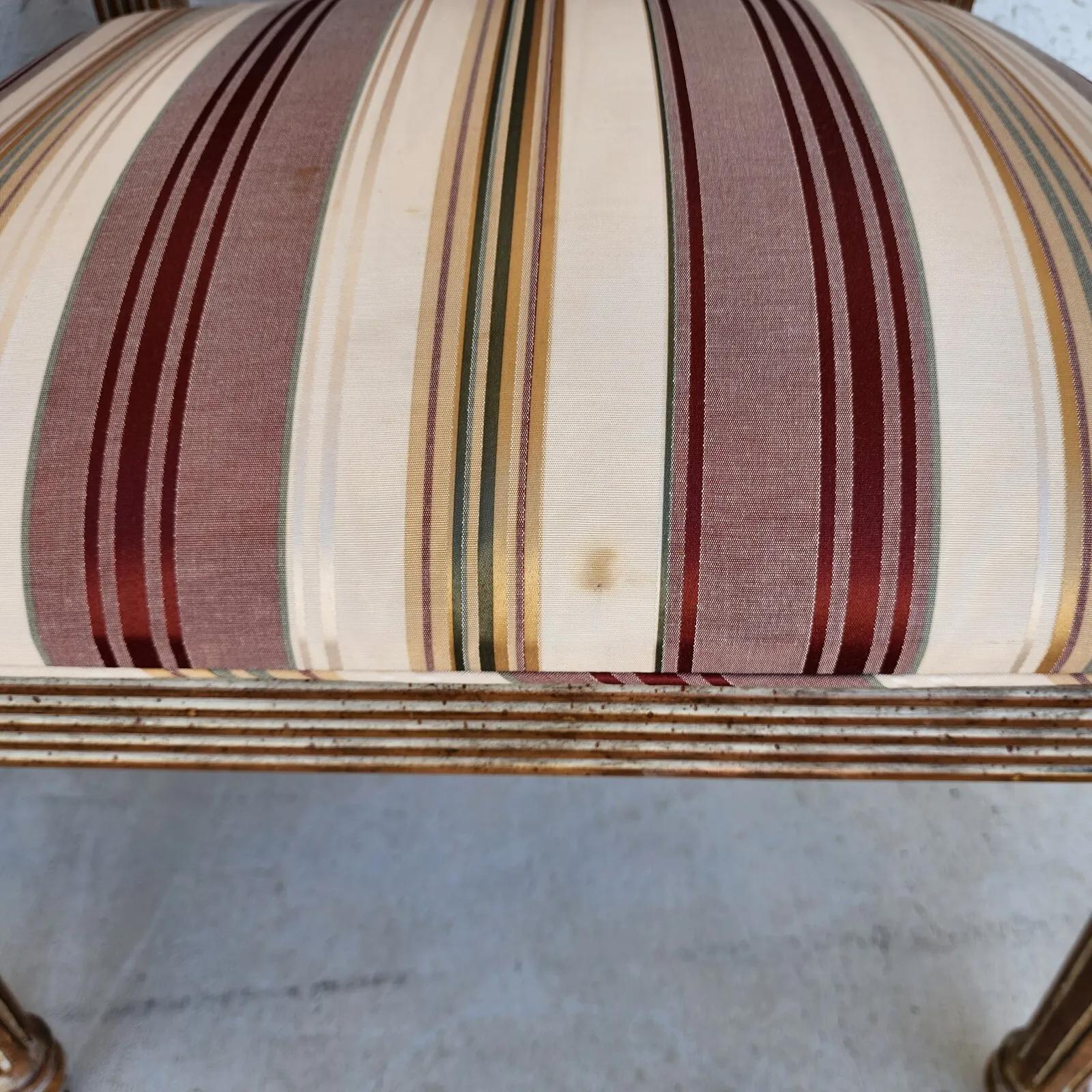 Italian Neoclassical Armchairs by Thomasville Pair 8