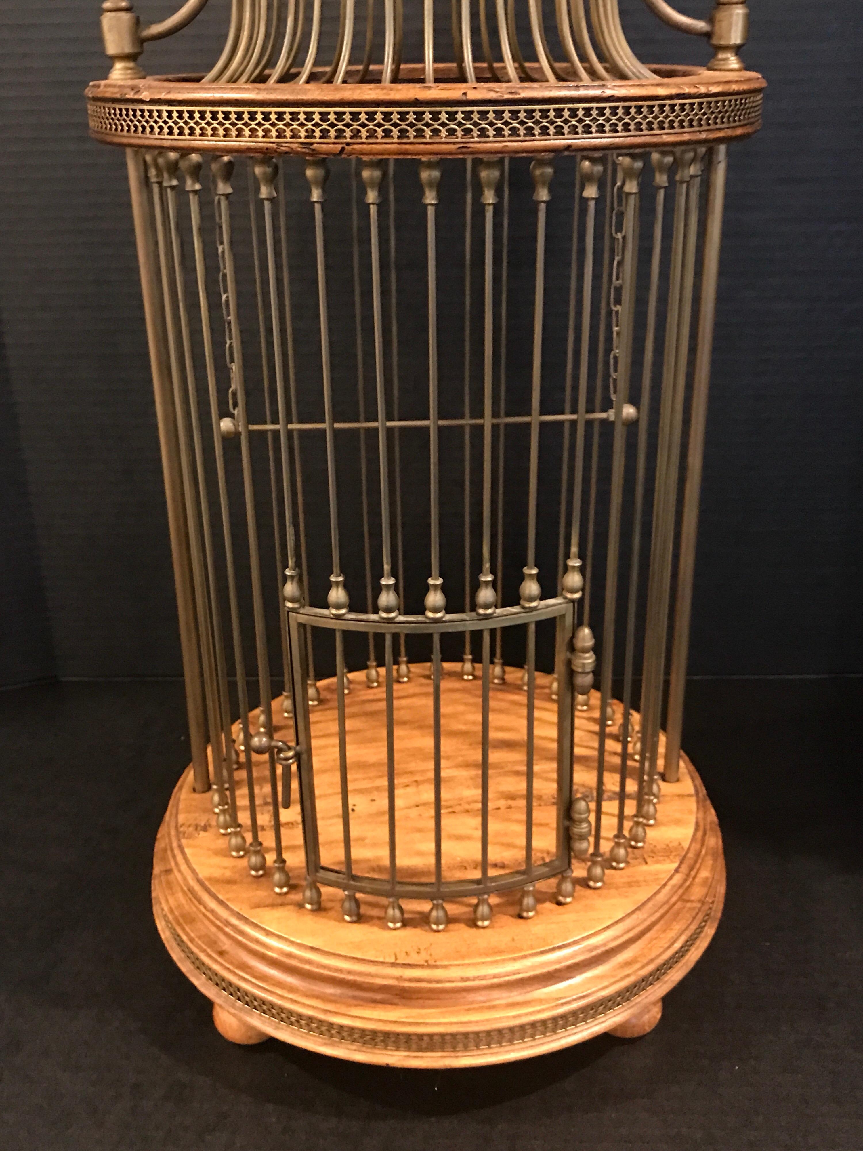 Italian neoclassical birdcage, of domed form with 9