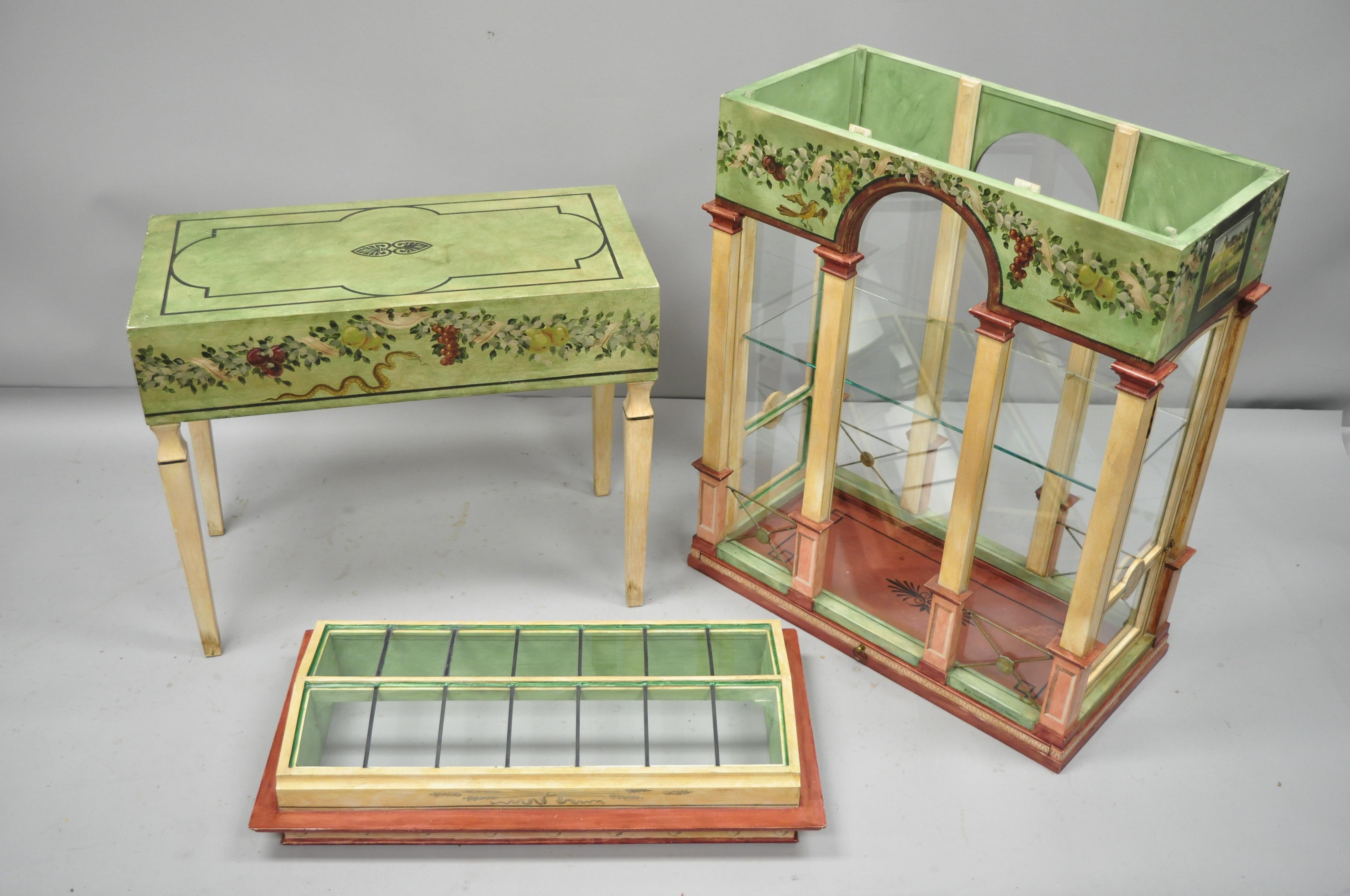 Italian Neoclassical Birdcage Style Vitrine Display Curio Cabinet, Eric Lansdown 1