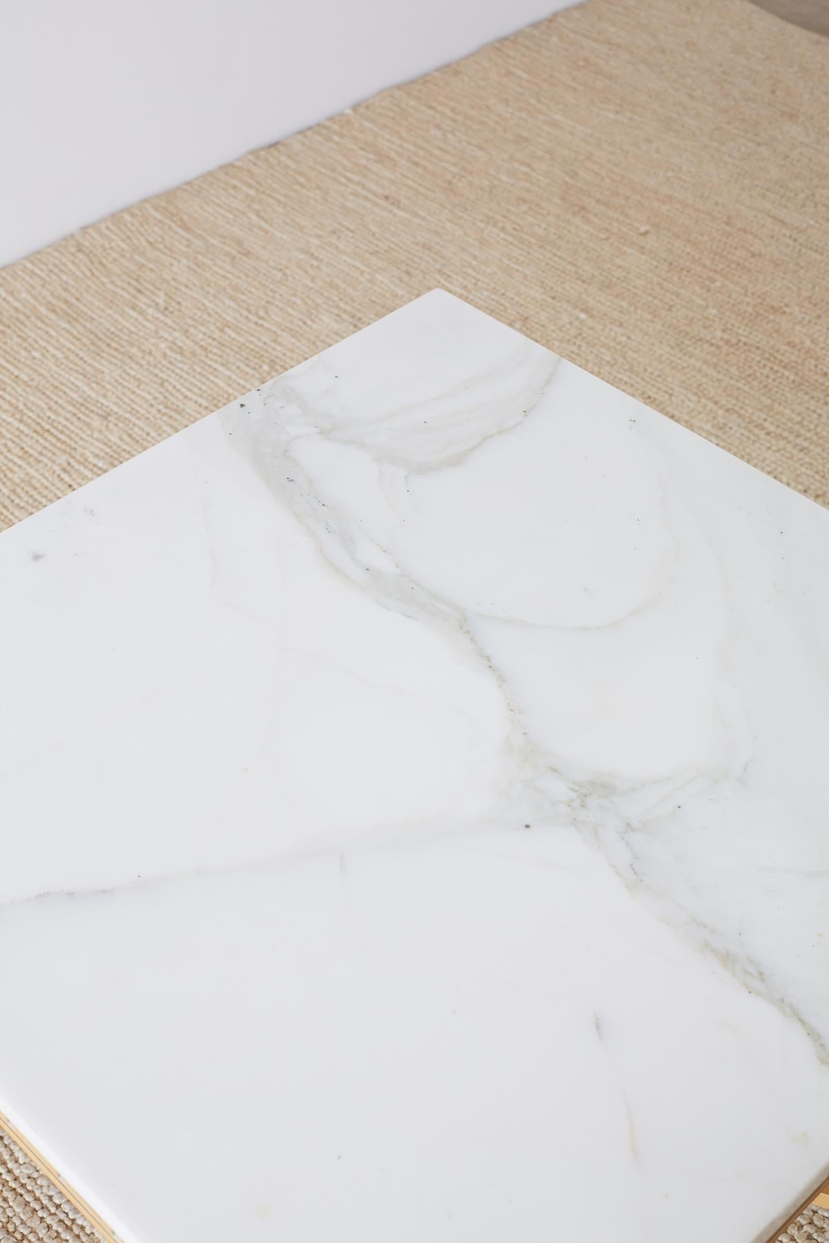 Italian Neoclassical Carrara Marble-Top Table 2