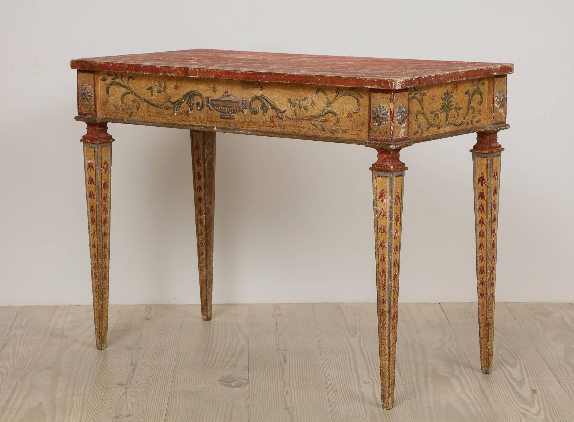 Swedish Italian Neoclassical Consoles, a Pair, 19th Century, Origin: Italy