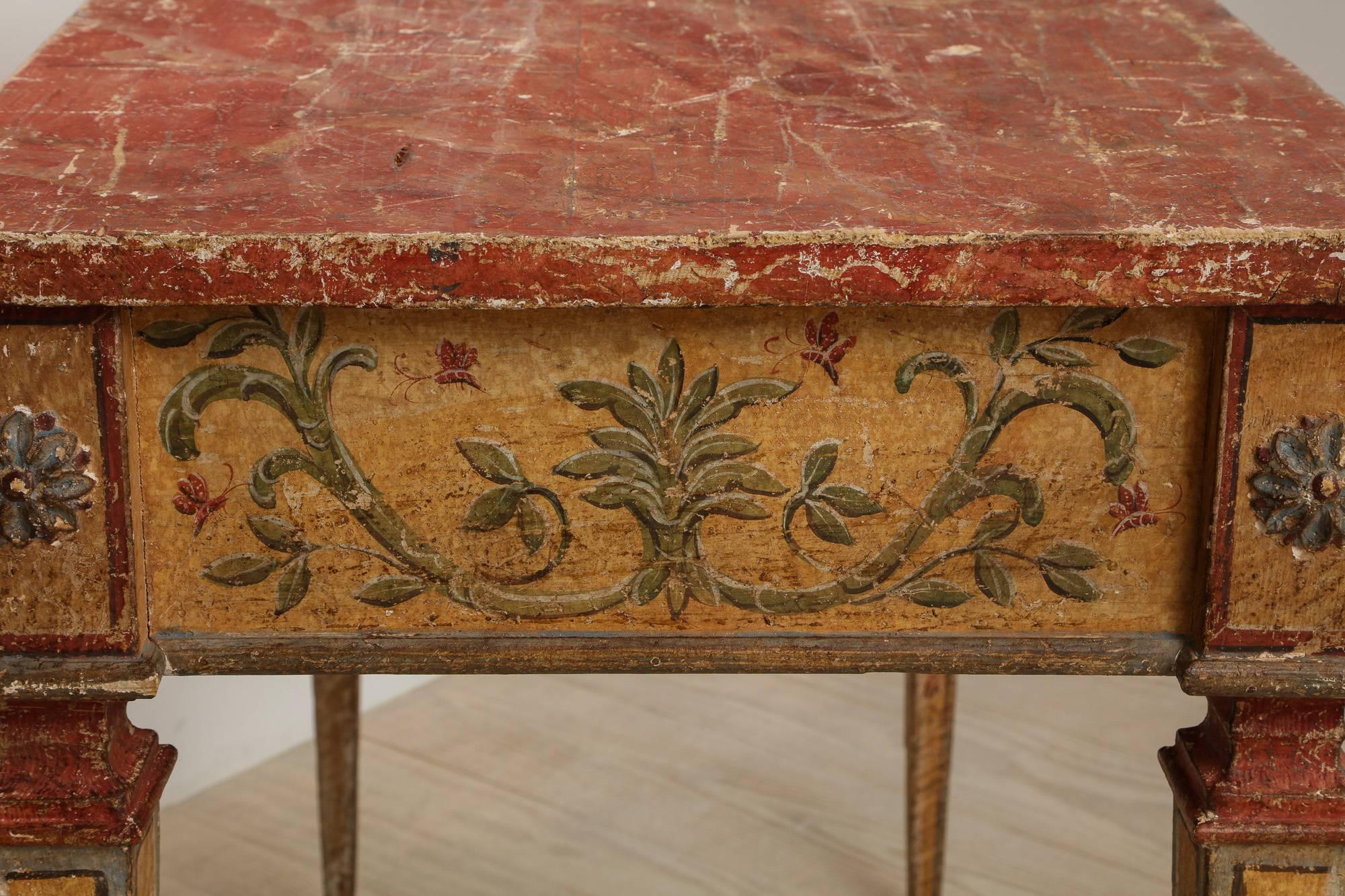 Italian Neoclassical Consoles, a Pair, 19th Century, Origin: Italy In Excellent Condition In New York, NY