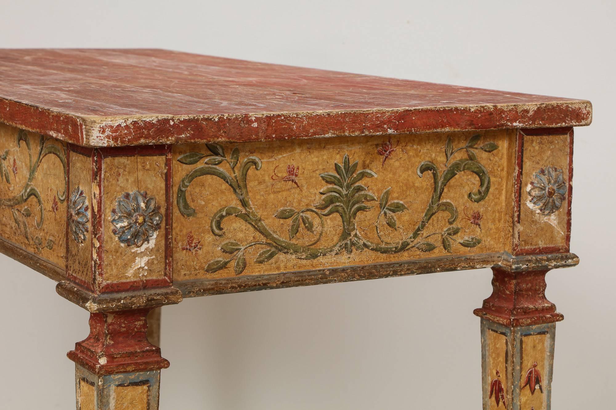 Italian Neoclassical Consoles, a Pair, 19th Century, Origin: Italy 1