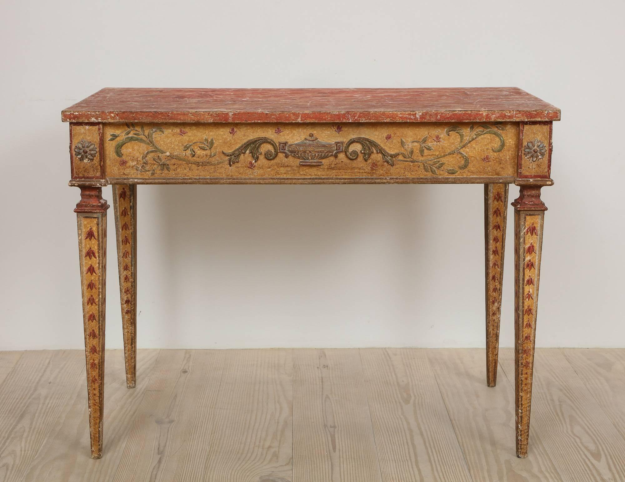 Italian Neoclassical Consoles, a Pair, 19th Century, Origin: Italy 3