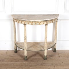 Italian Neoclassical Demilune Console
