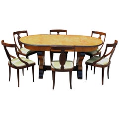 Vintage Italian Neoclassical Dining Room Set