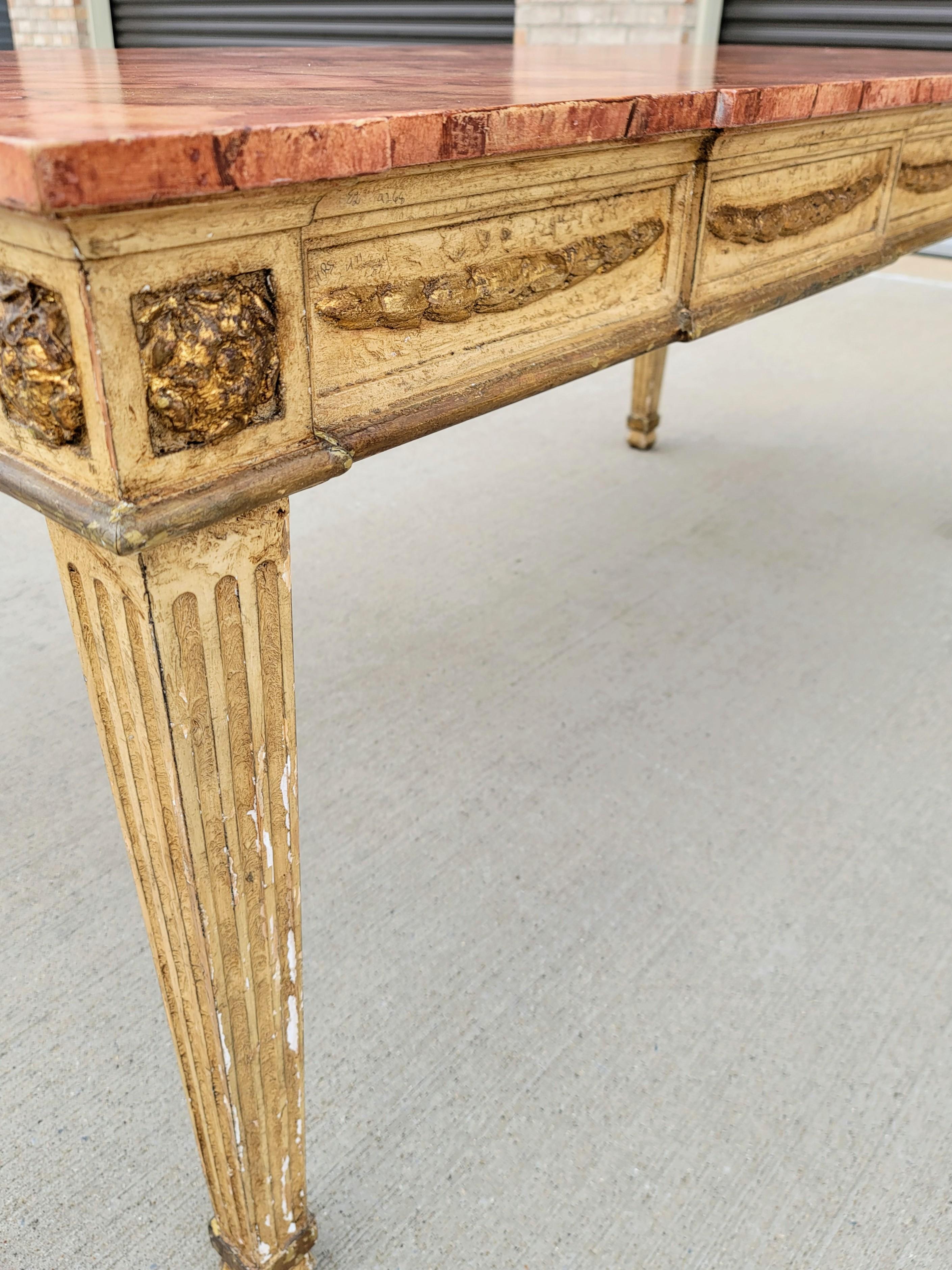 Italian Neoclassical Early 20th Century Dining Table For Sale 8