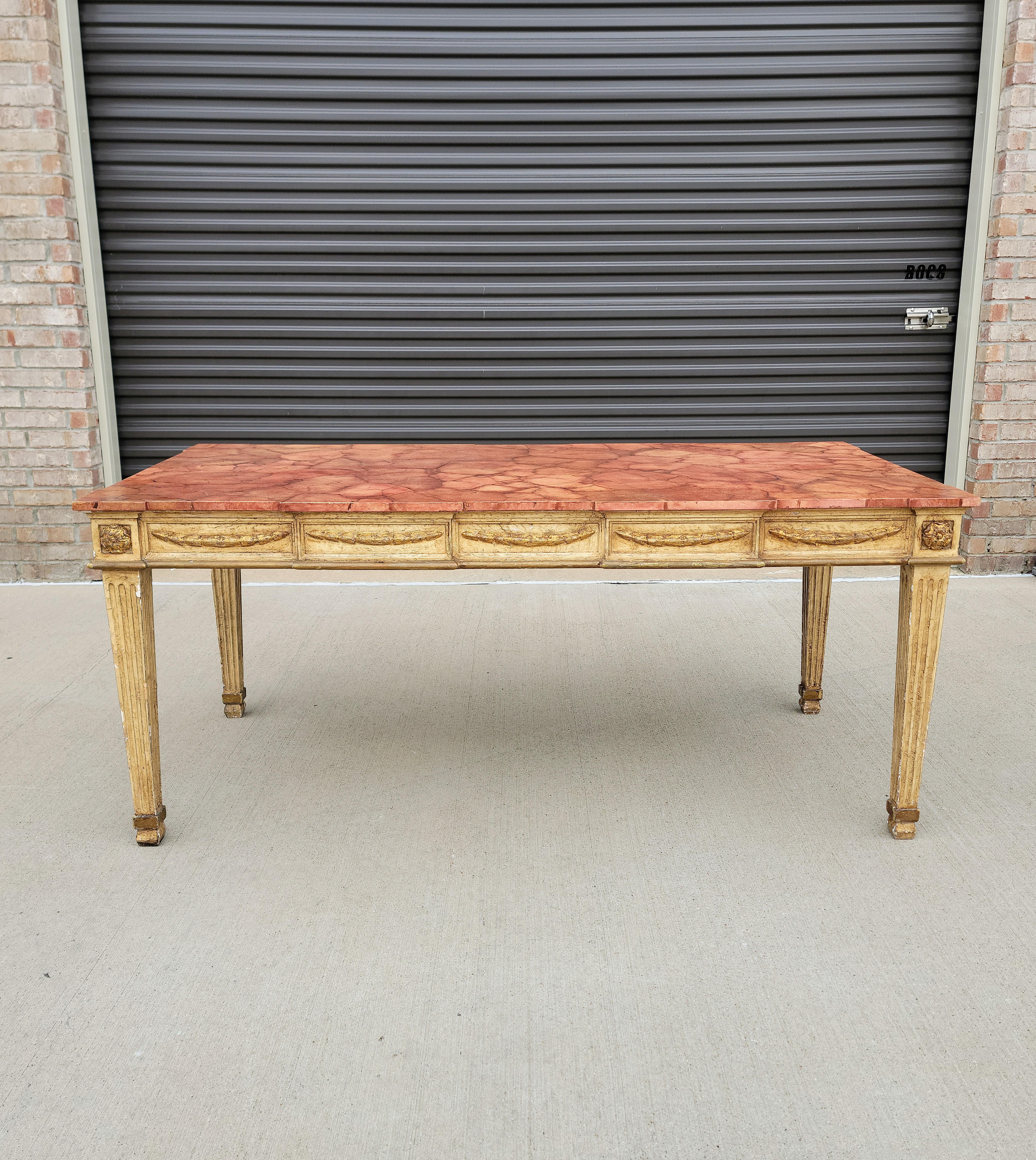 Italian Neoclassical Early 20th Century Dining Table For Sale 9