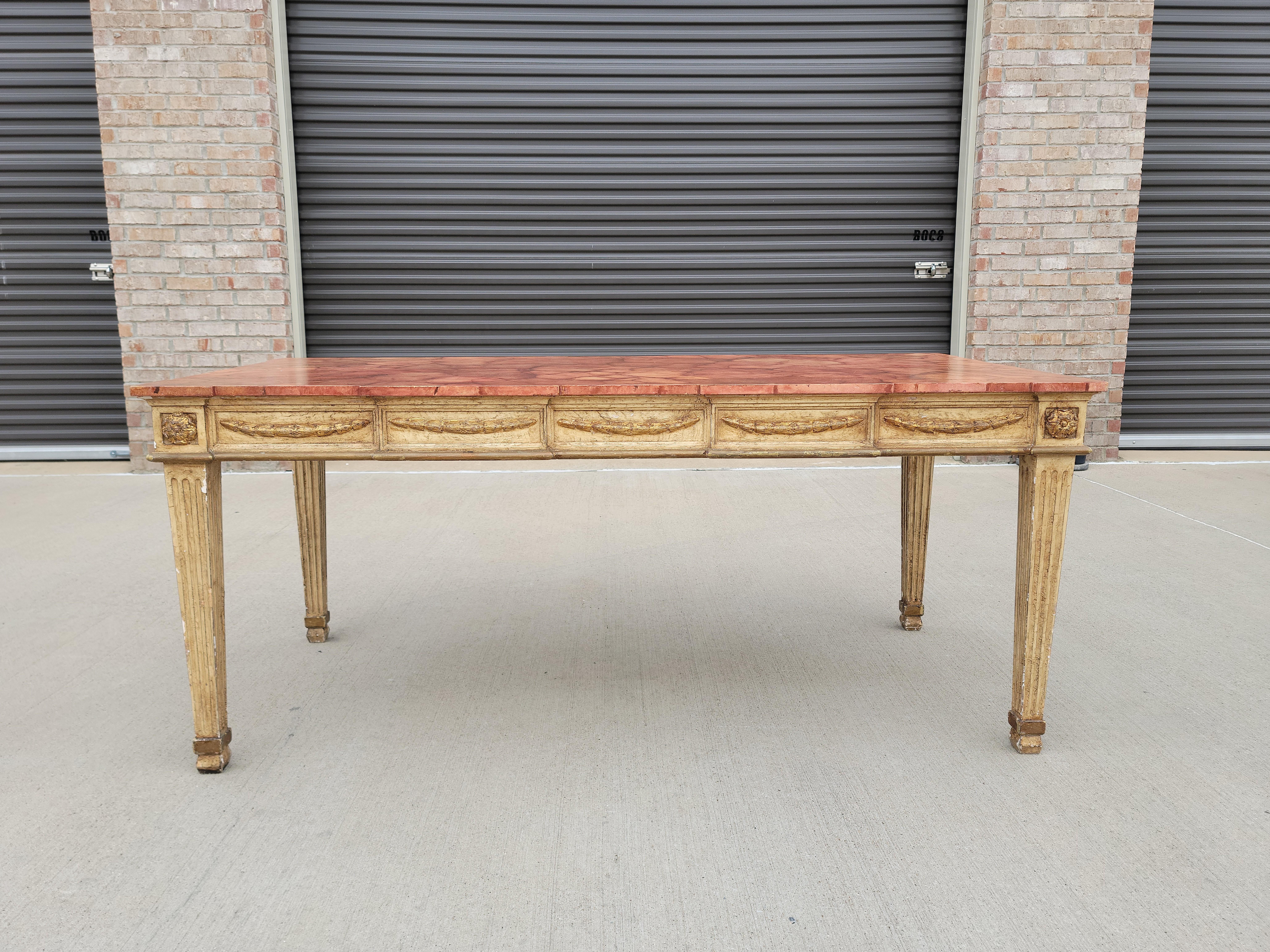 Italian Neoclassical Early 20th Century Dining Table For Sale 13