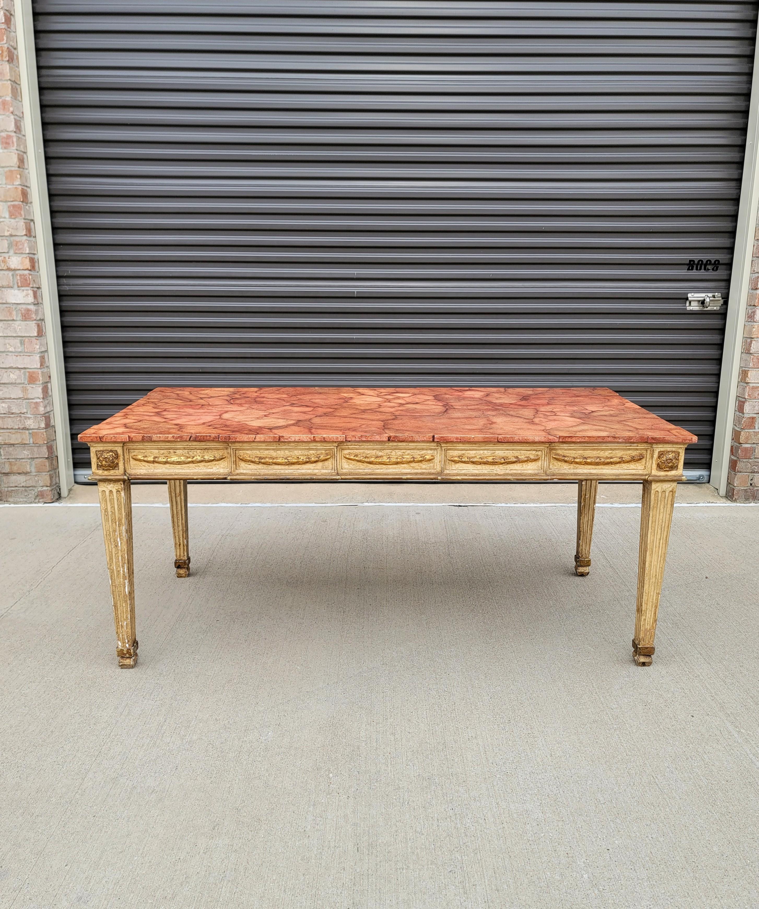 Italian Neoclassical Early 20th Century Dining Table For Sale 1