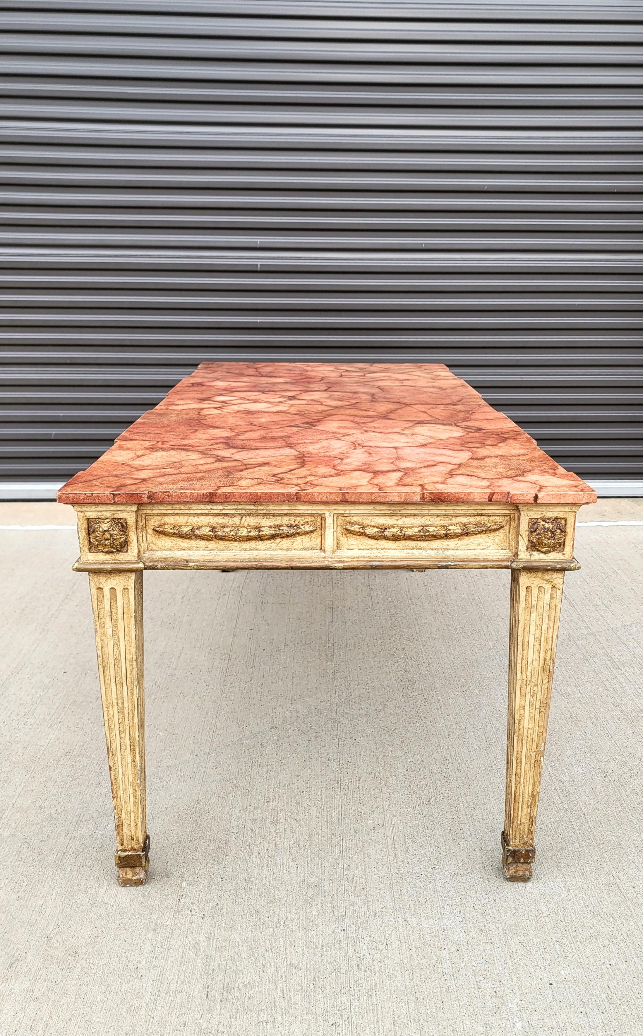 Italian Neoclassical Early 20th Century Dining Table For Sale 4