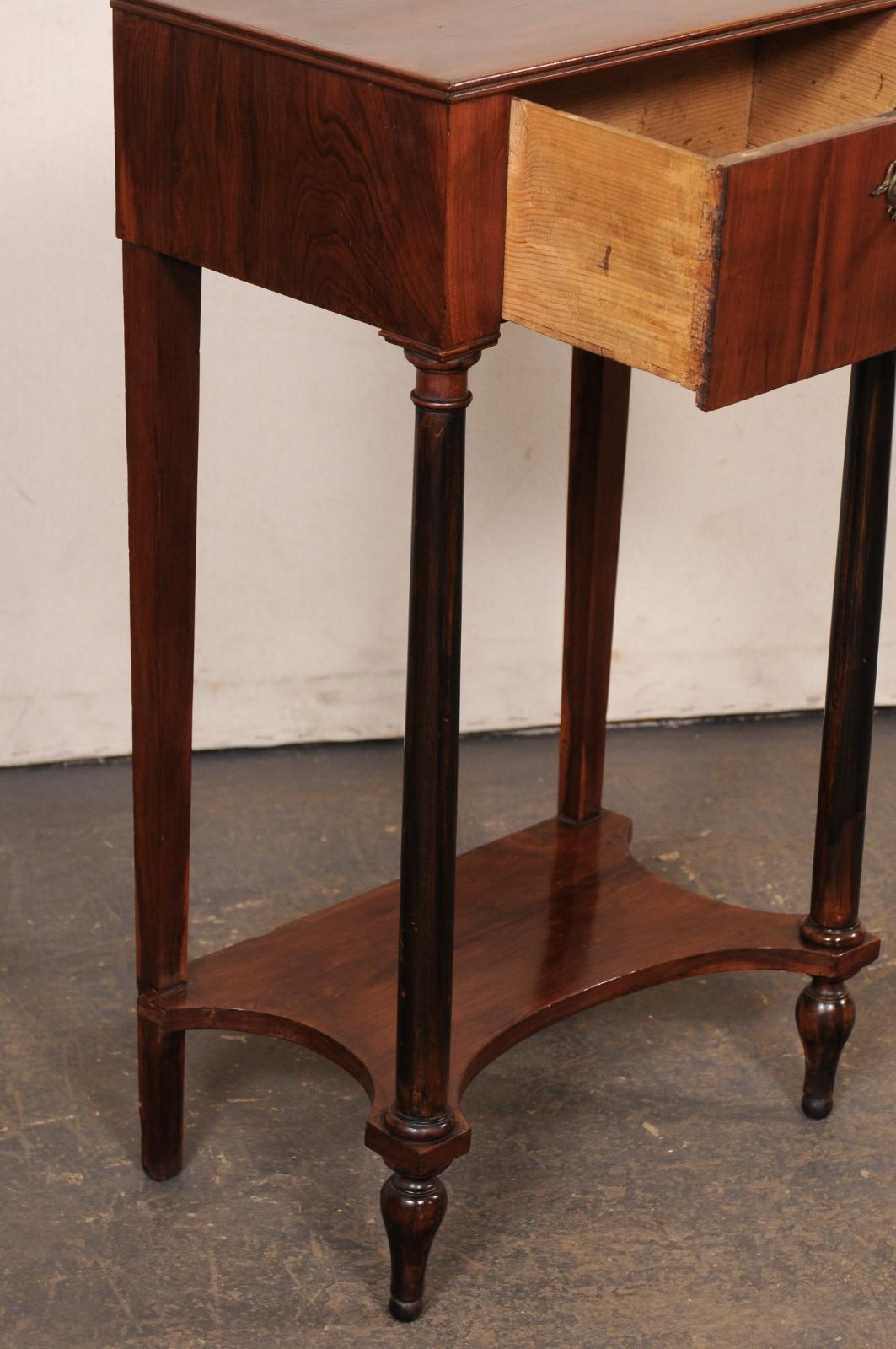 Italian Neoclassical End Table w/Drawer, Circa 1820's In Good Condition For Sale In Atlanta, GA