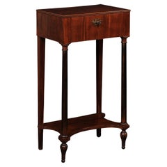 Mesa auxiliar neoclásica italiana con cajón, circa 1820