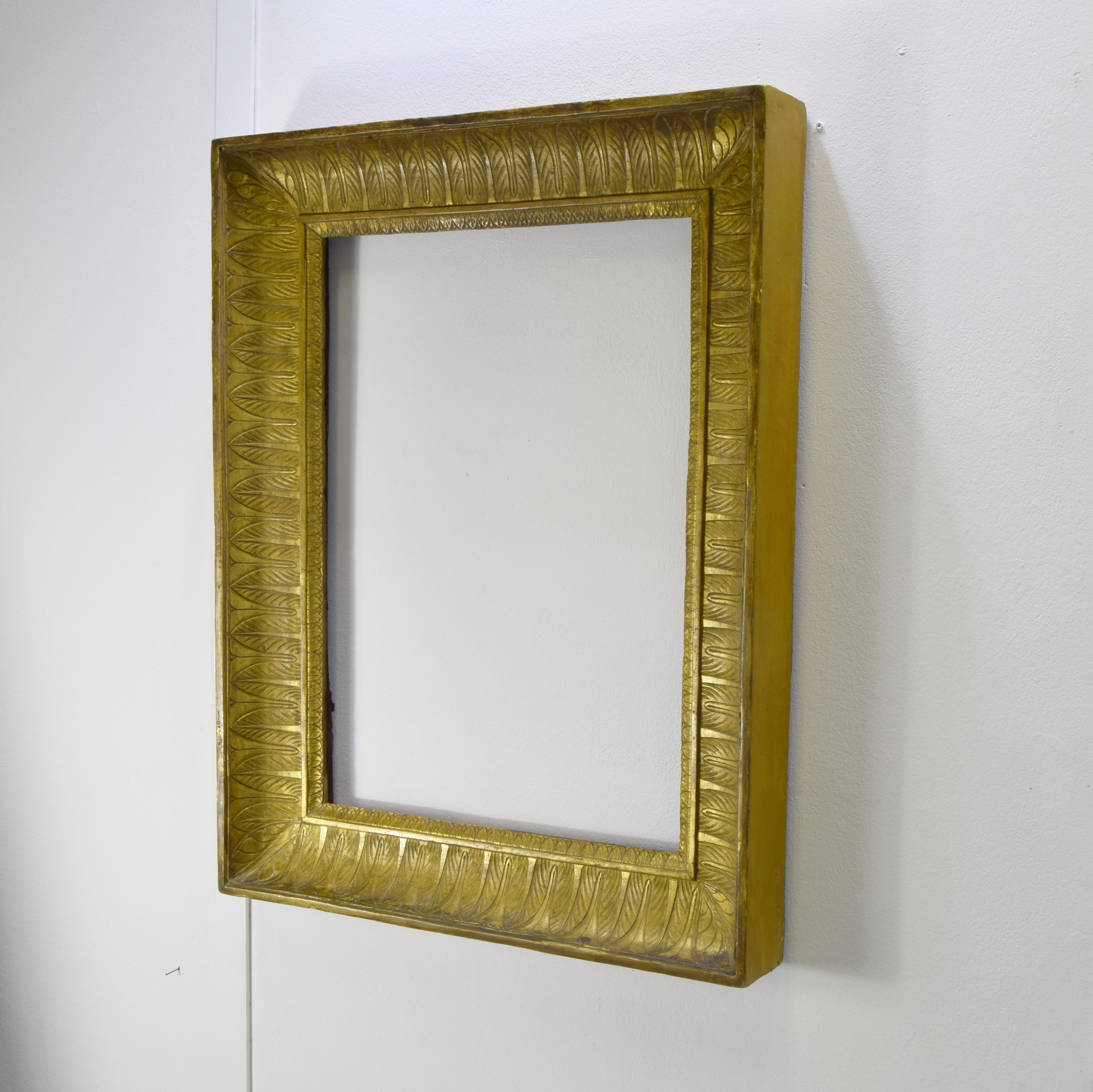 Italian neoclassical frame in gold leaf, Piemontese school – XIX In Good Condition For Sale In bari, IT