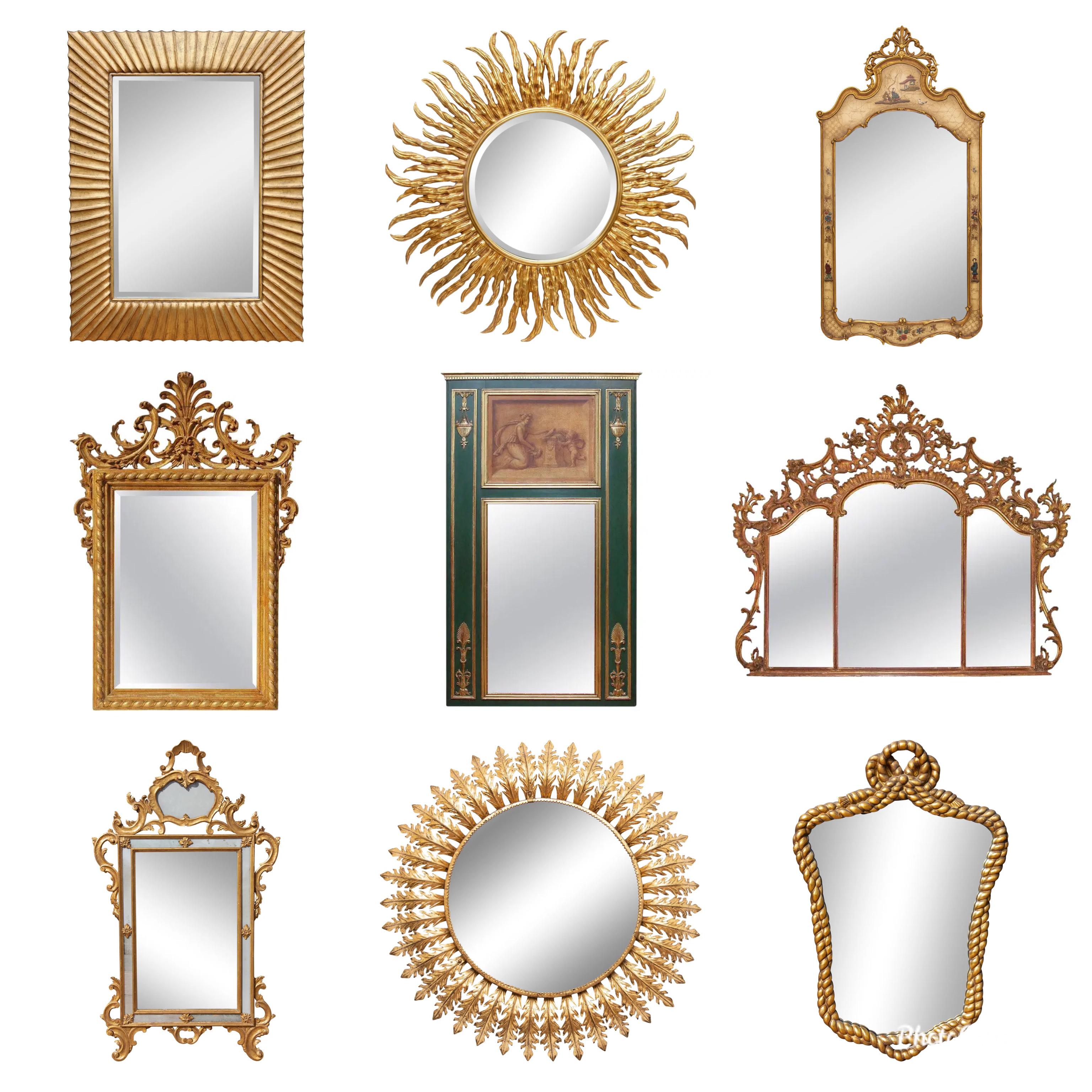 Neoclassical Revival Italian Neoclassical Gilt Mirror