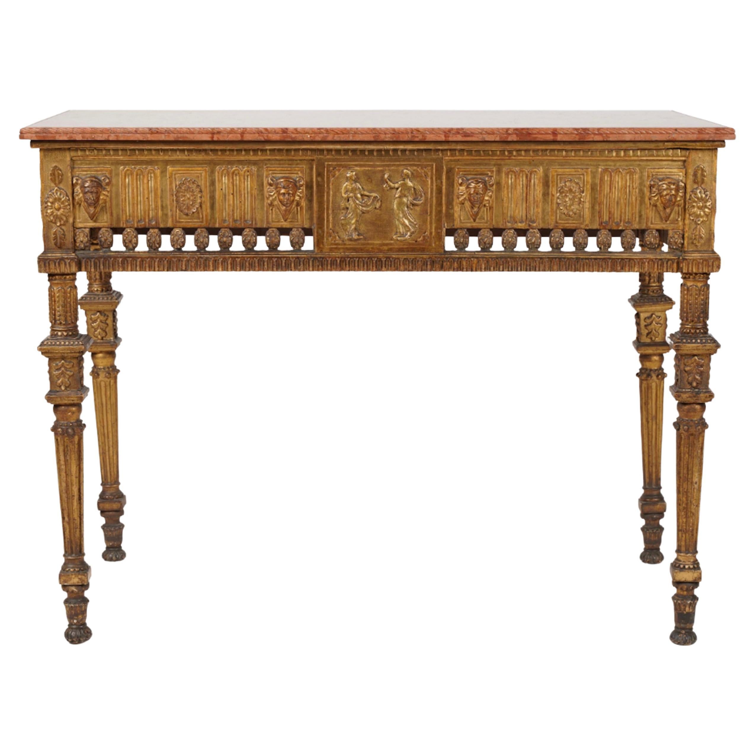 Italian Neoclassical Gilt-wood Console