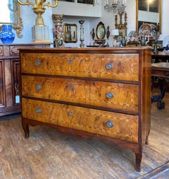 Italian Neoclassical Inlaid Walnut Chest, circa 1780