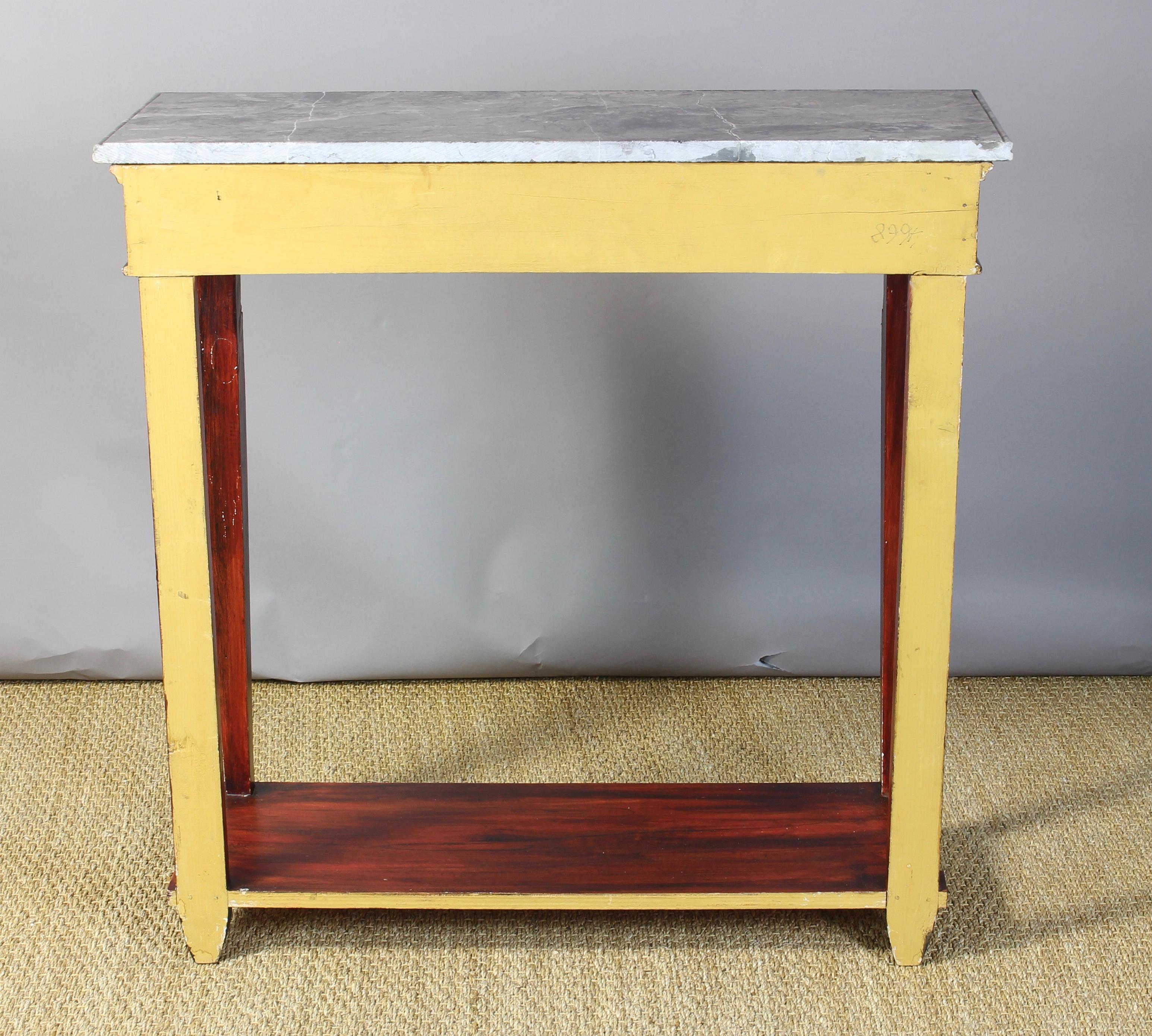20th Century Italian Neoclassical Marble-Topped Console Table
