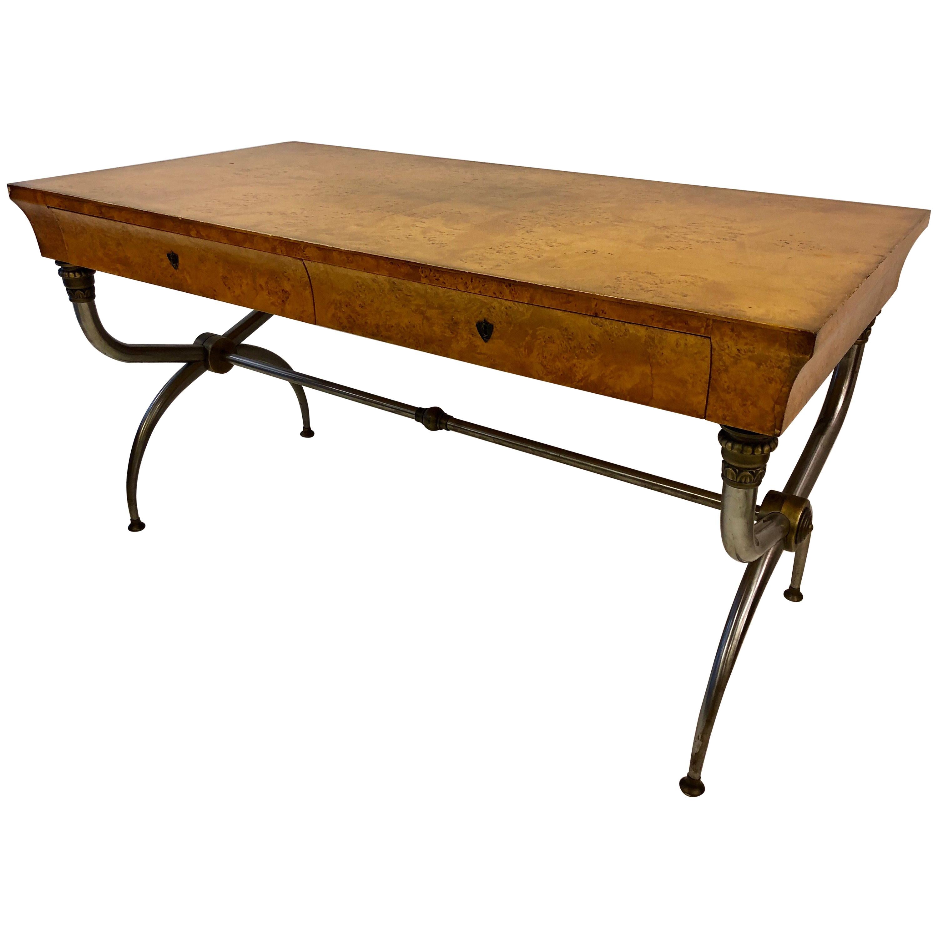 Italian Neoclassical Modern Campaign Desk