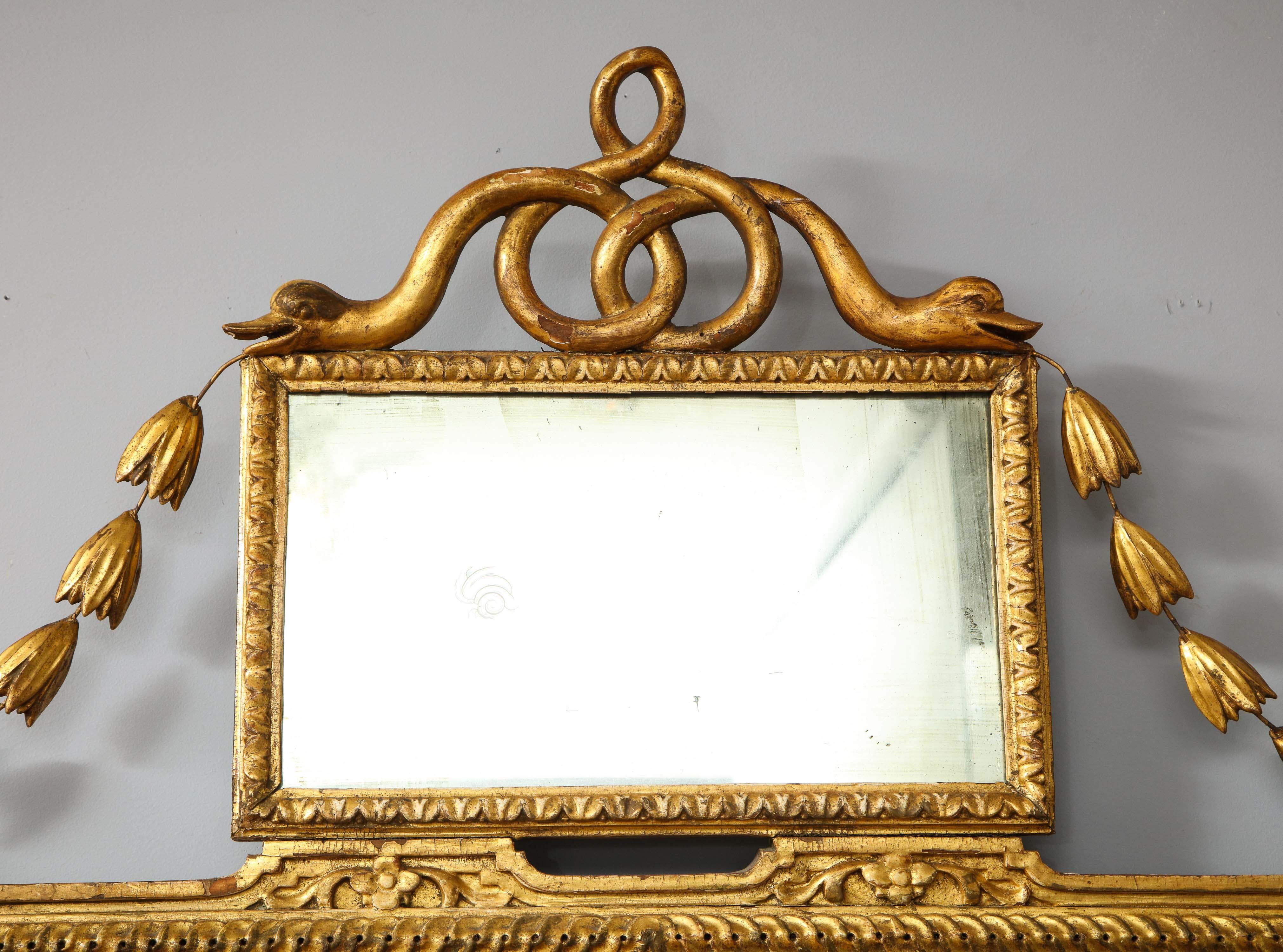 Italian Neoclassical Overmantle Mirror 6