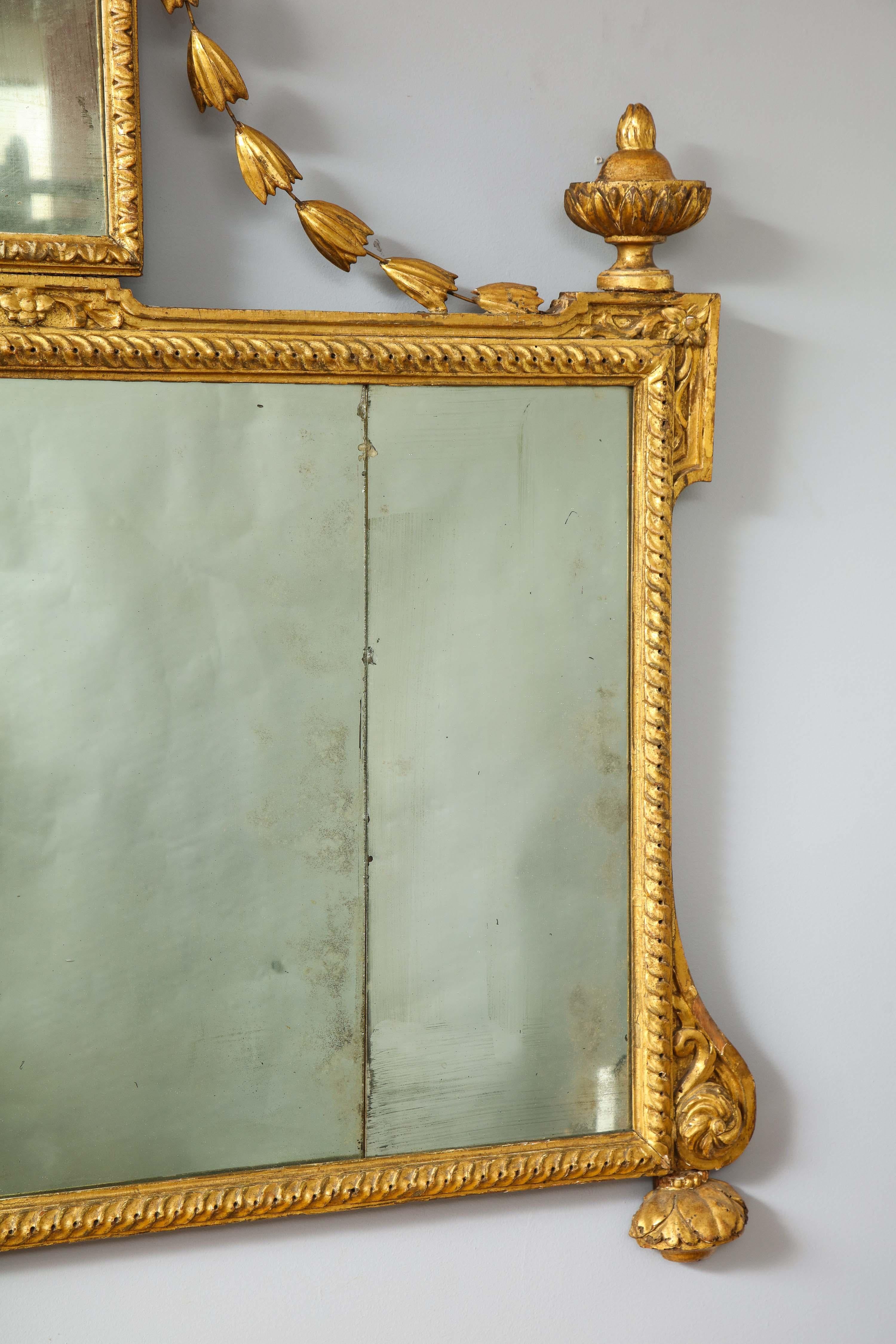 Italian Neoclassical Overmantle Mirror 8