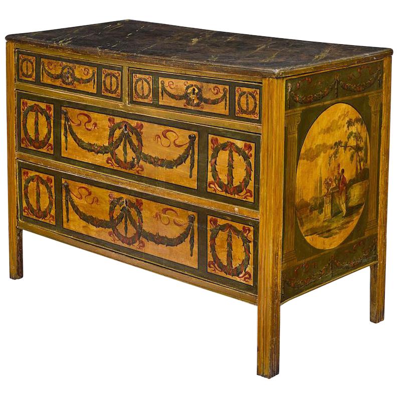 Italian Neoclassical Painted Commode, 18th Century