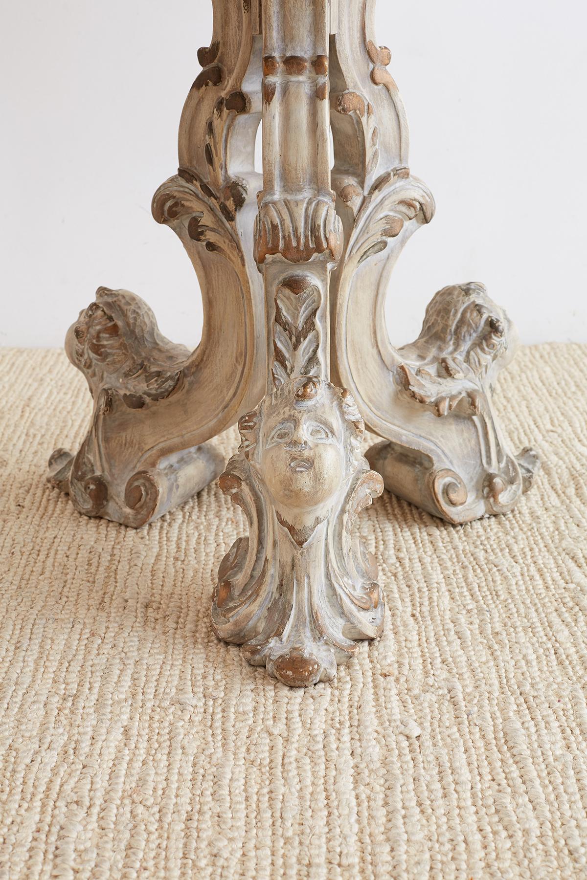 Italian Neoclassical Painted Marble-Top Centre Table 4